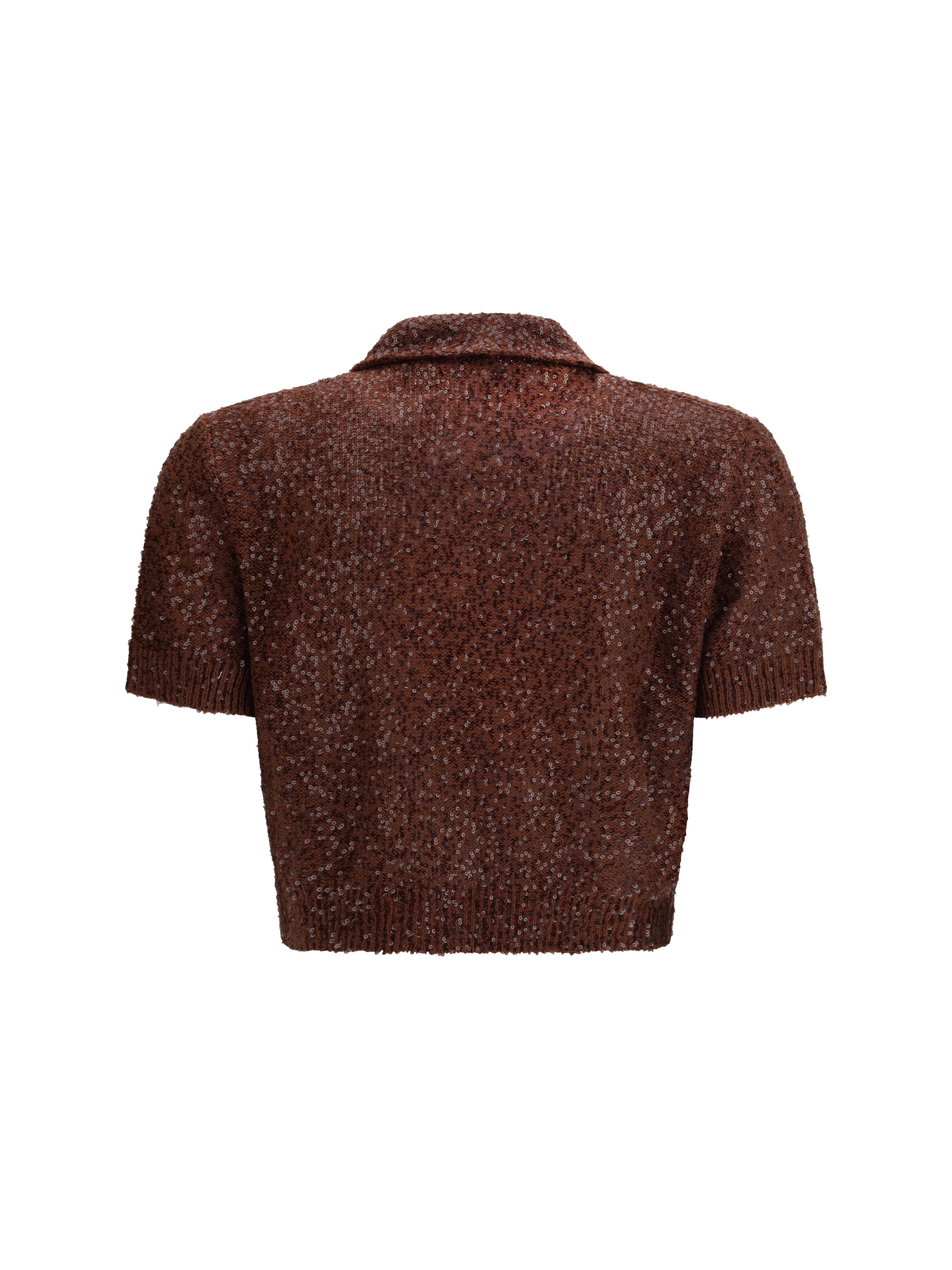 Brunello Cucinelli Women Linen, Cashmere And Silk Top With Sequins BRUNELLO CUCINELLI