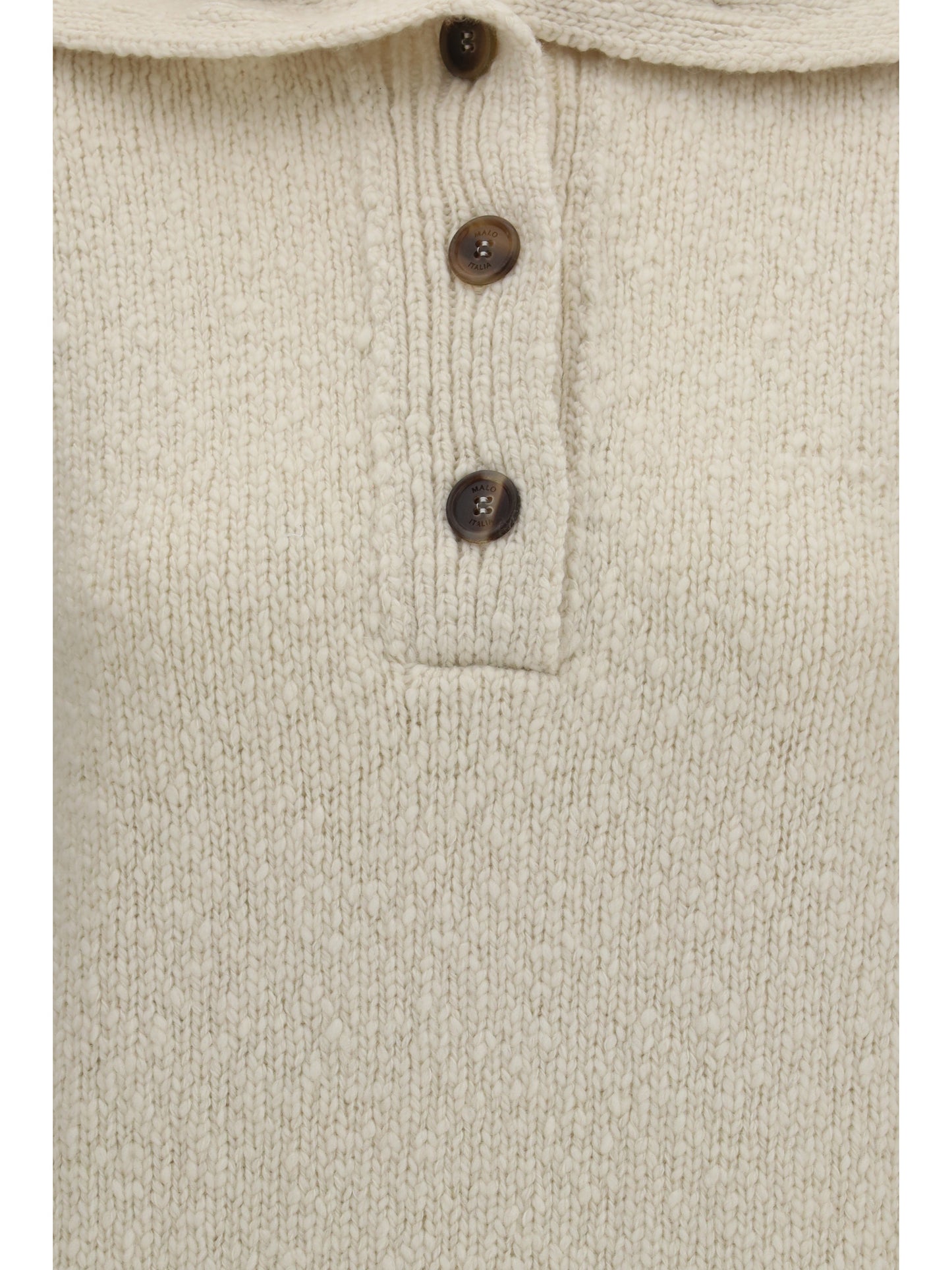 Malo Women High-Neck Sailor Sweater With Buttons MALO