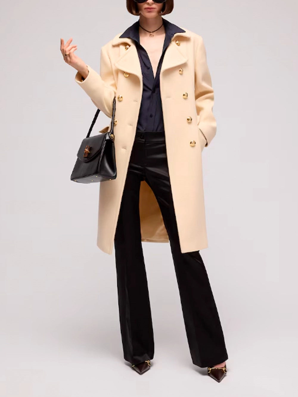 Gucci Women Acetate Duchesse Flared Pants GUCCI