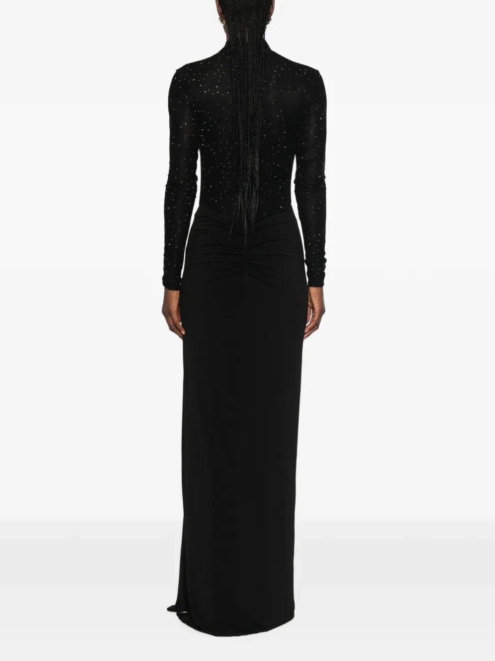 Nissa Women Rhinestone-Embellished Lace Maxi Dress NISSA