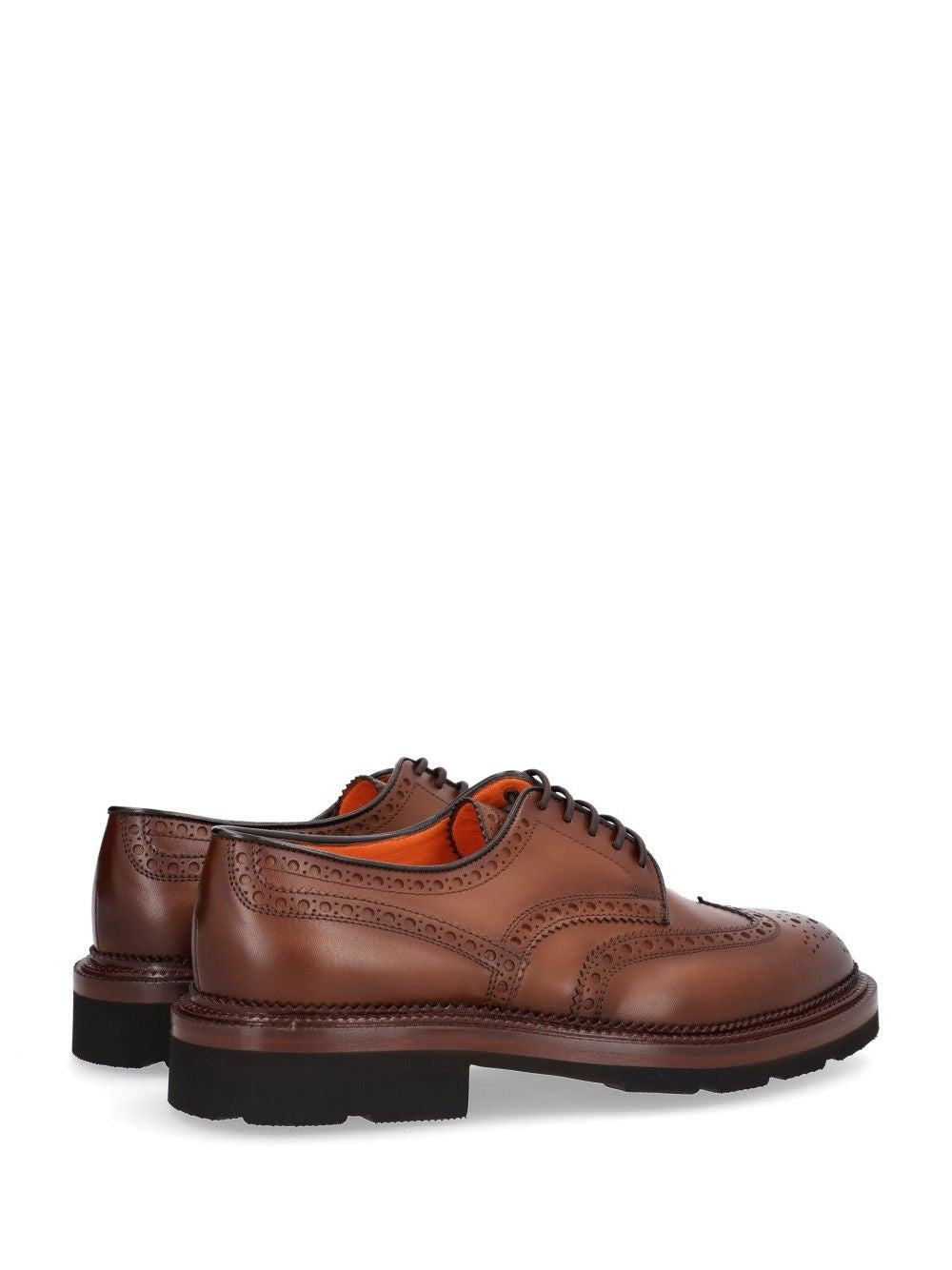 Santoni Men Brogue Derby Lace-Up Shoes SANTONI