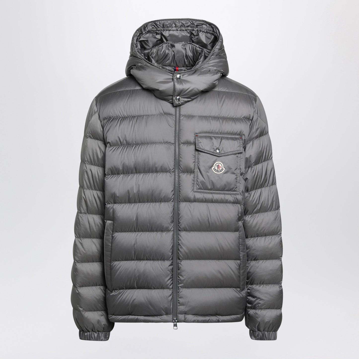 Moncler Short Verith Down Jacket In Grey Men MONCLER