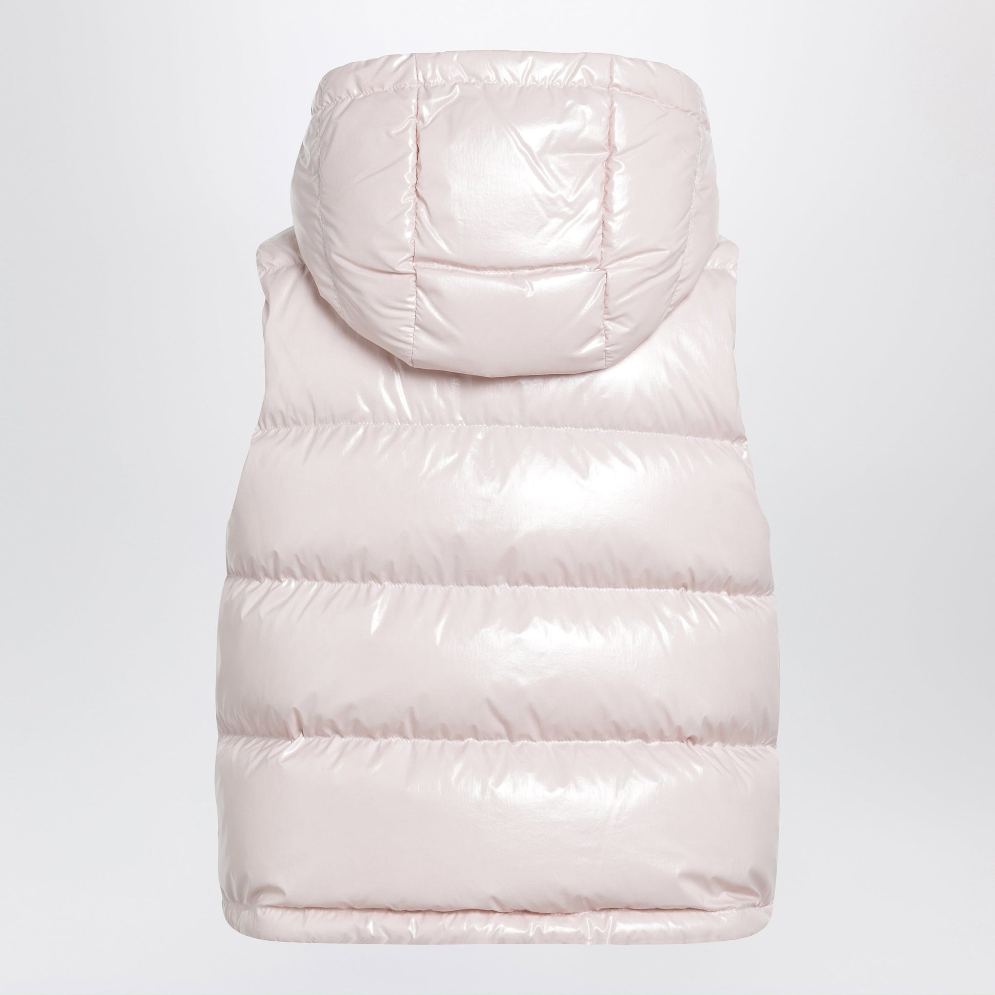 Moncler Niverolle Short Down Vest In Nylon, Pink Women MONCLER