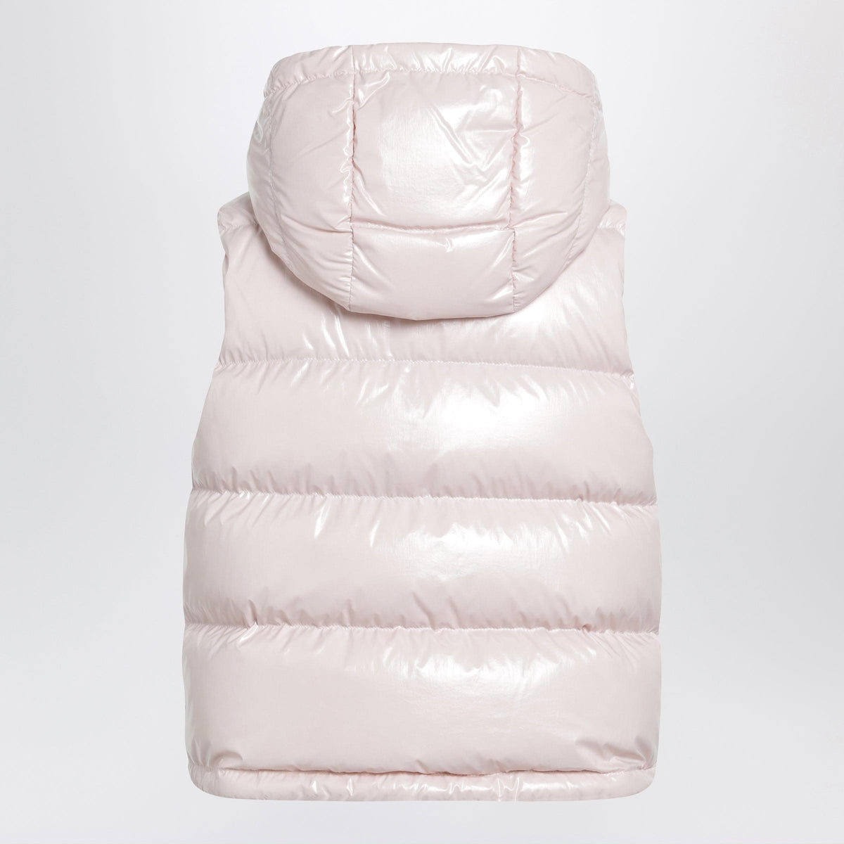 Moncler Niverolle Short Down Vest In Nylon, Pink Women MONCLER
