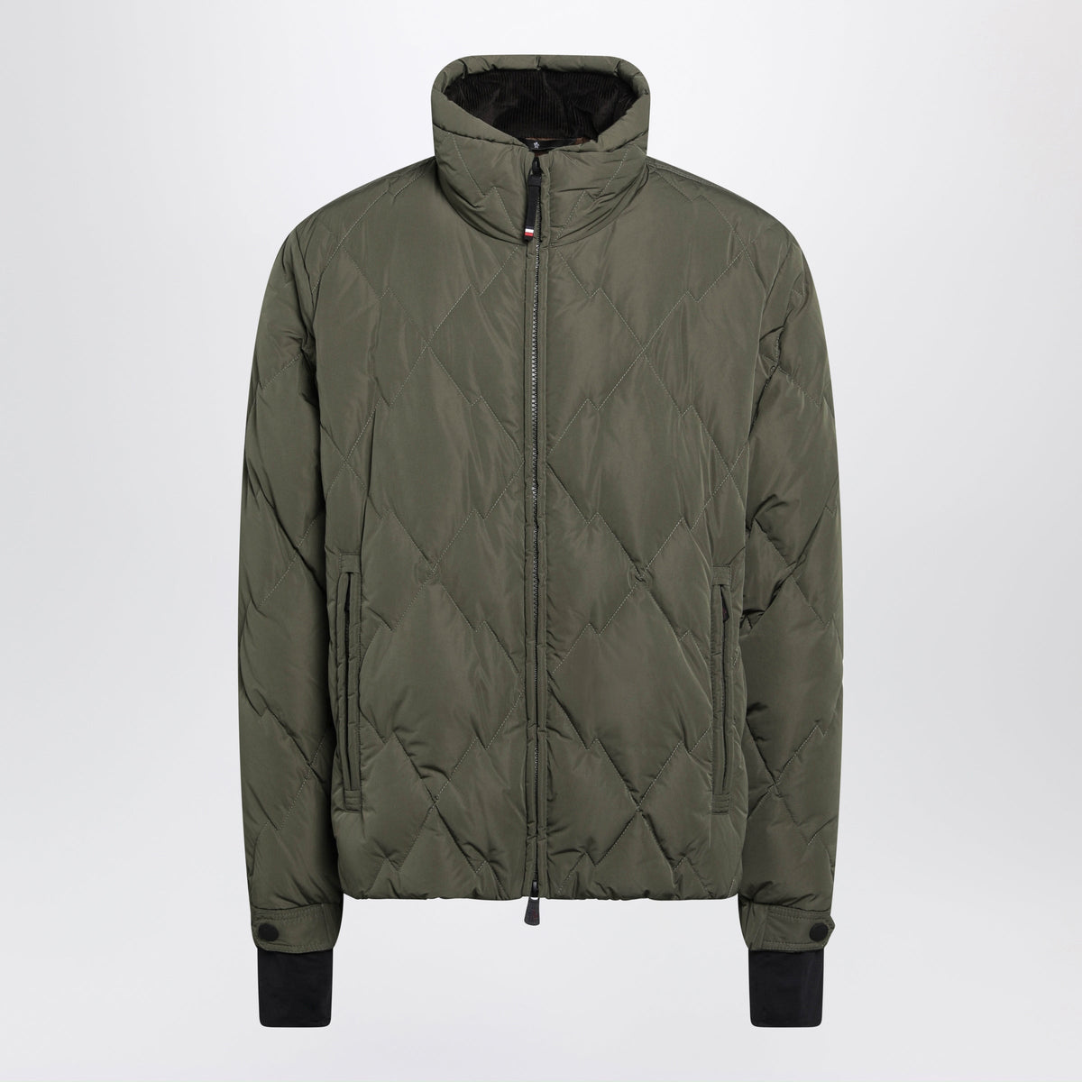 Moncler Grenoble Khaki Green Quilted Down Jacket Men MONCLER GRENOBLE