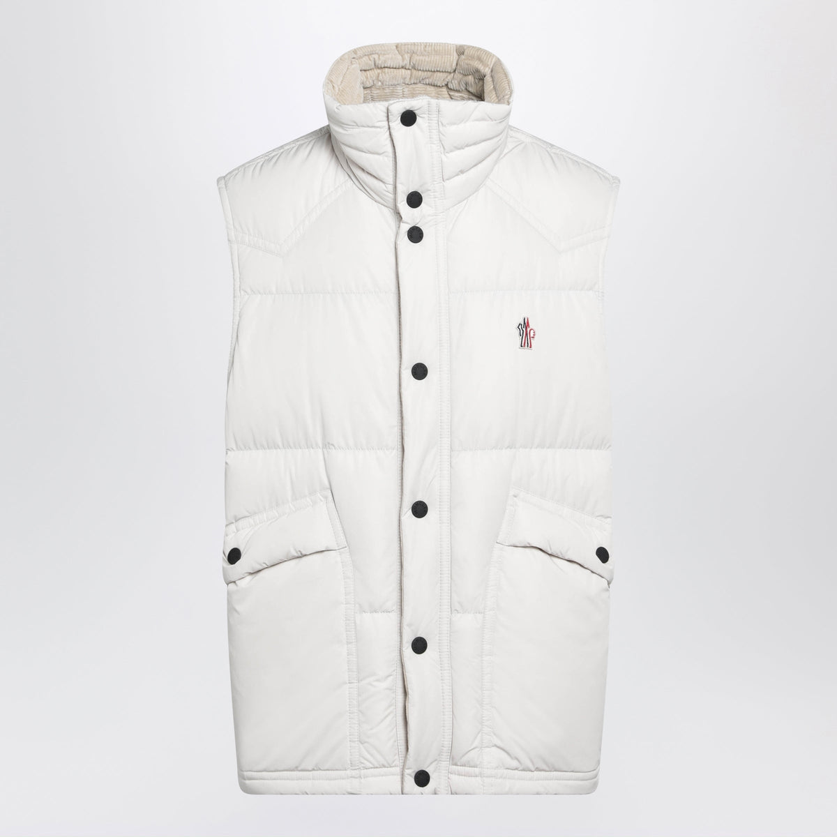 Moncler Grenoble White Quilted Vest Men MONCLER GRENOBLE