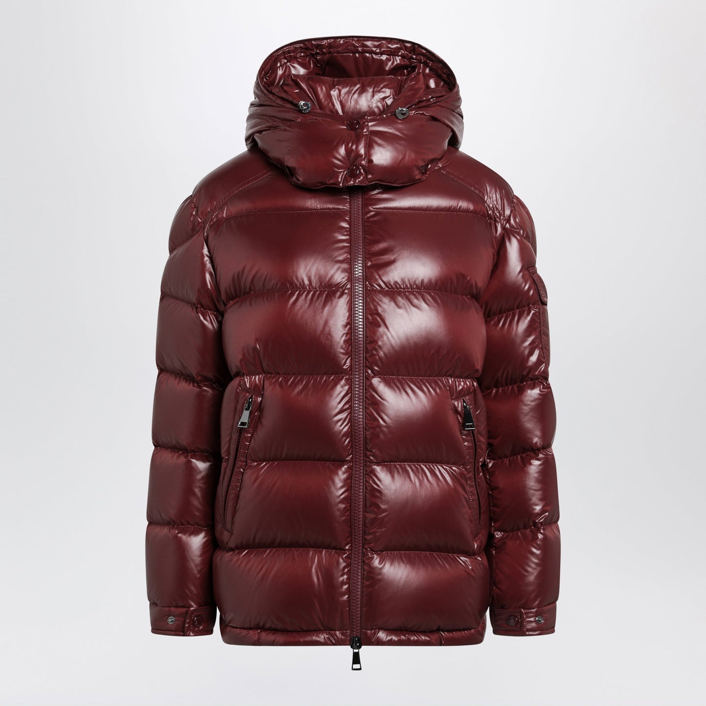 Moncler Dark Red Maire Down Jacket In Nylon Laque Women MONCLER