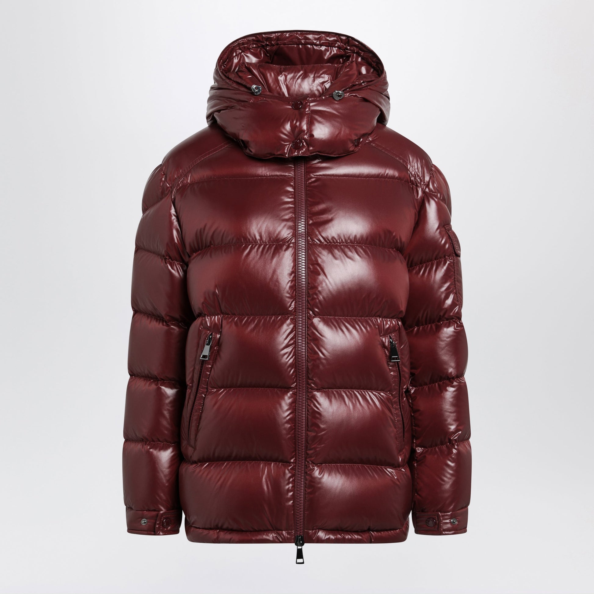 Moncler Dark Red Maire Down Jacket In Nylon Laque Women MONCLER