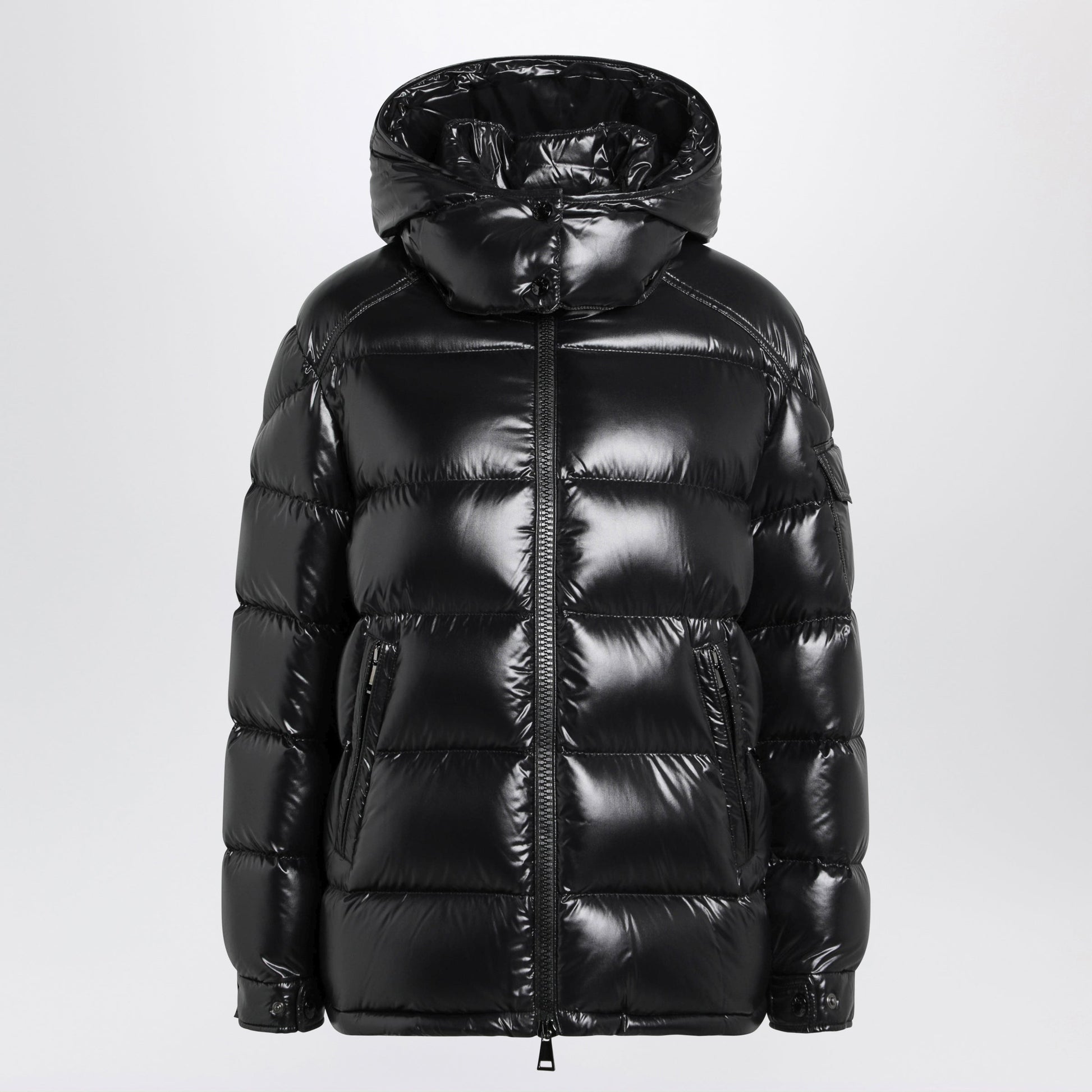 Moncler Maire Down Jacket In Black Laque Nylon Women MONCLER