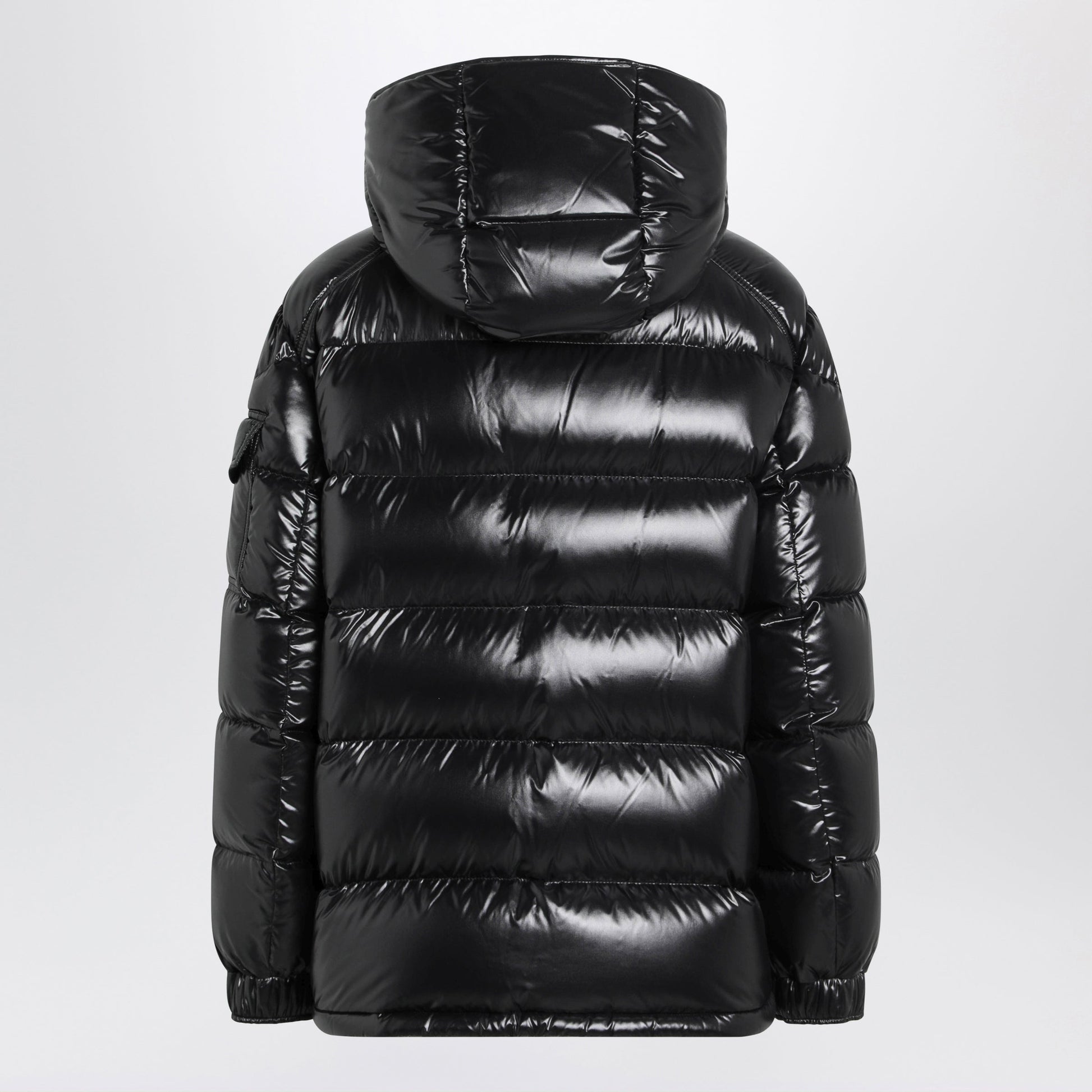 Moncler Maire Down Jacket In Black Laque Nylon Women MONCLER