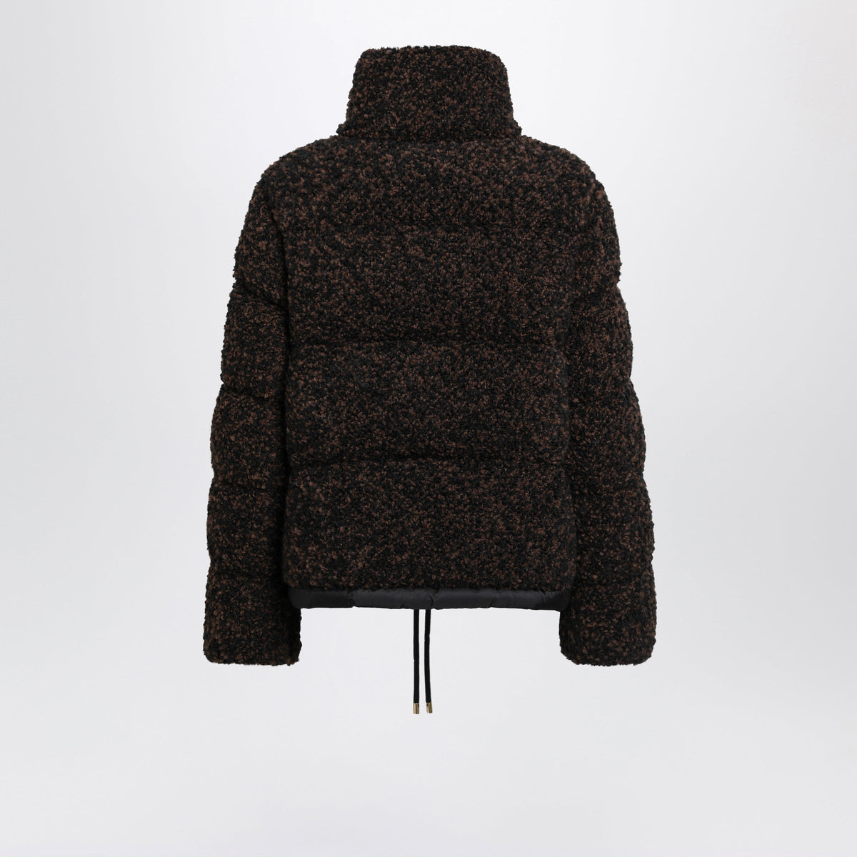 Moncler Brown/Black Jacket In Boucle Fabric Women MONCLER