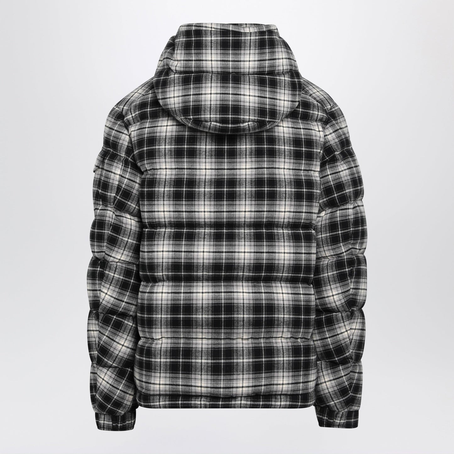 Moncler Black/Ivory Check-Pattern Down Jacket Men MONCLER