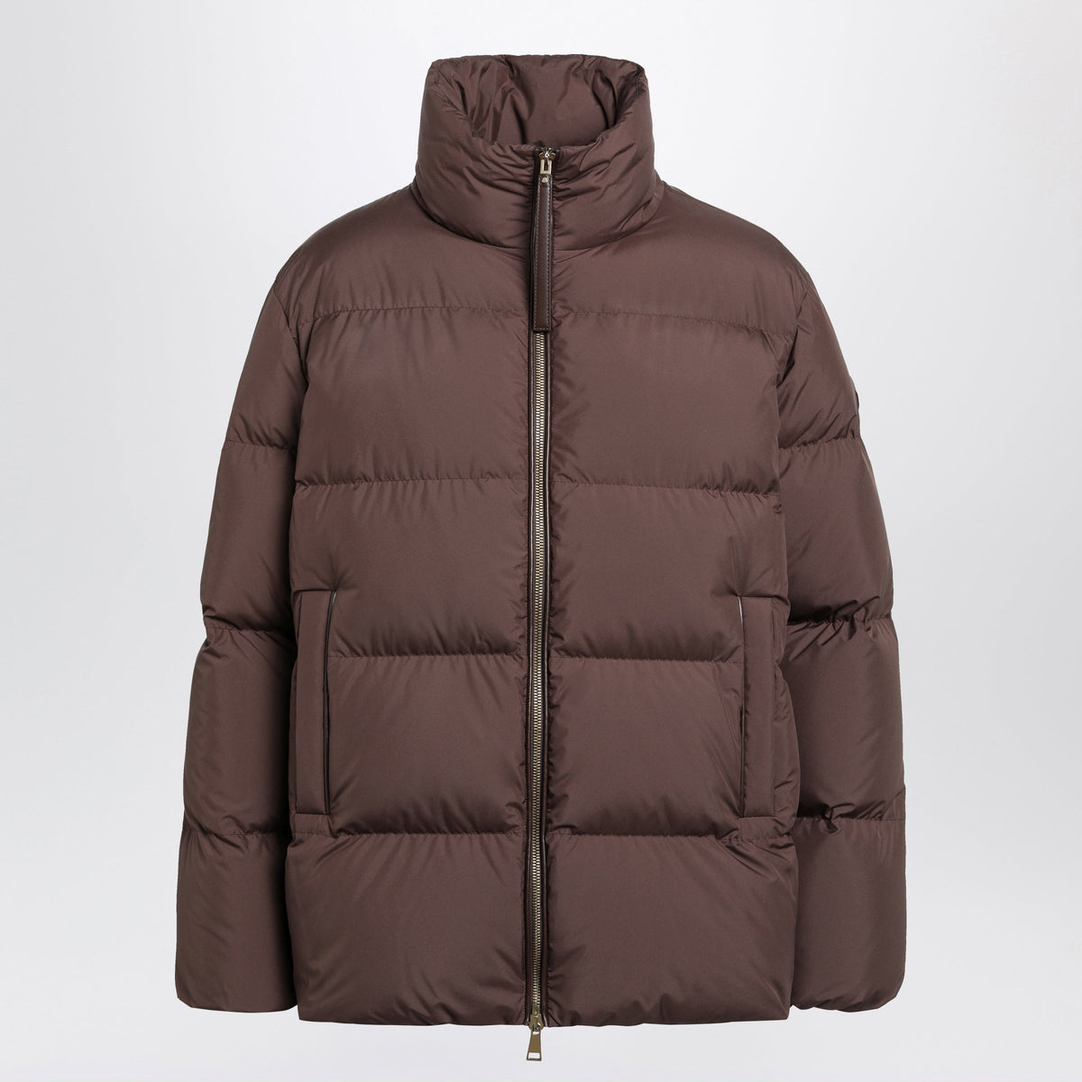 Moncler Vivantesse Short Down Jacket In Brown Women MONCLER