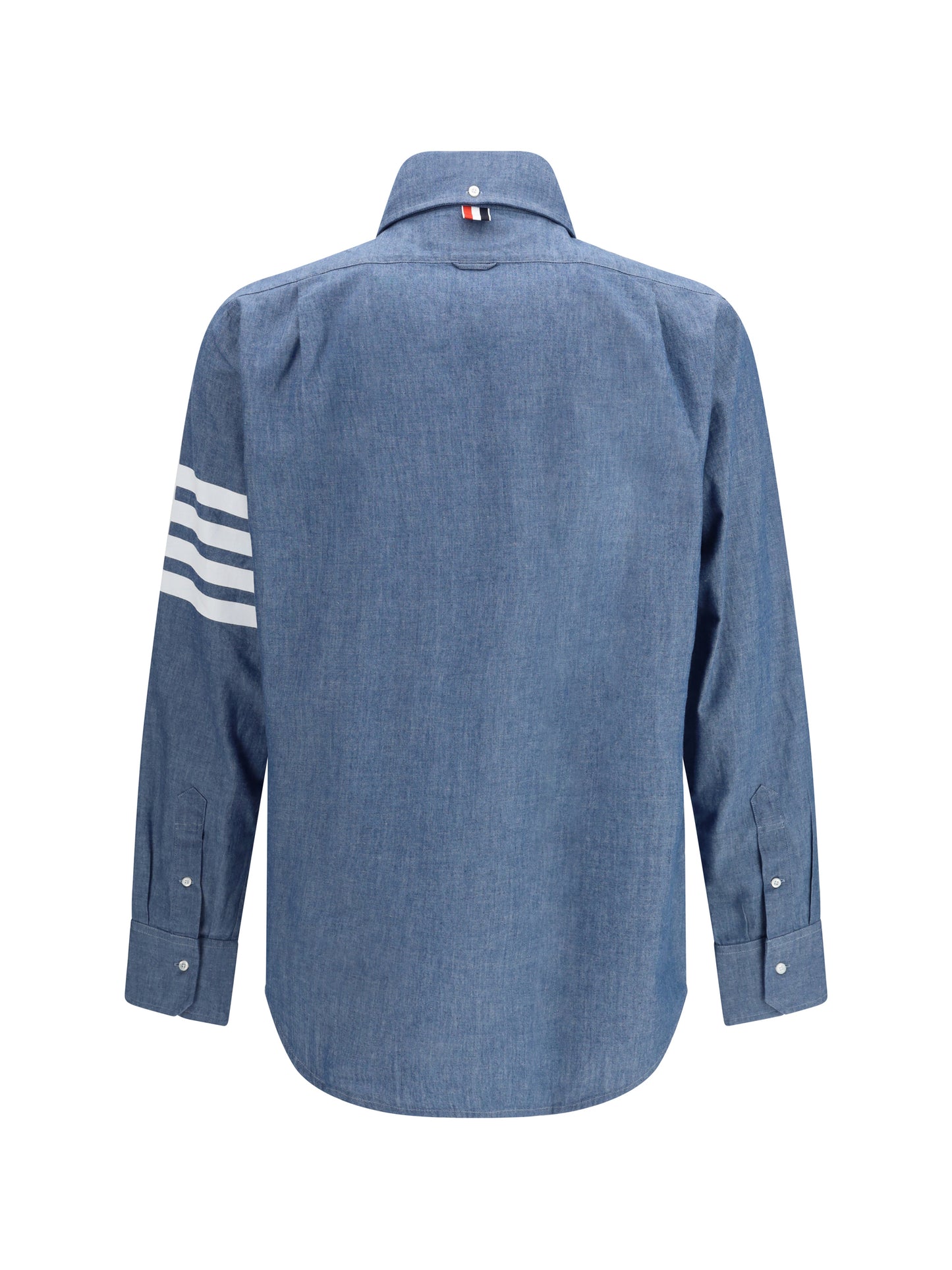 Thom Browne Men Denim Shirt With Logo THOM BROWNE