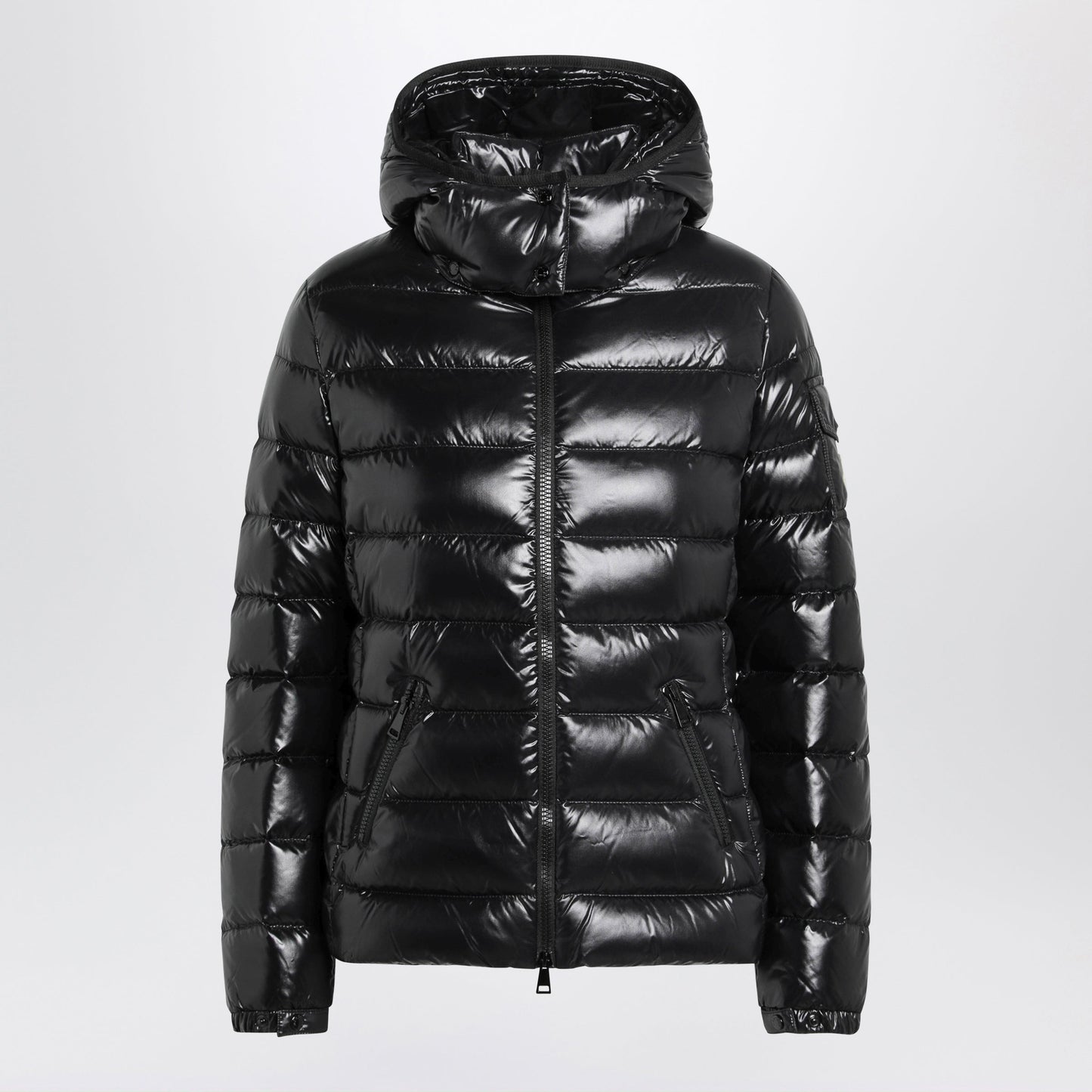 Moncler Black Bady Down Jacket In Nylon Laque Women MONCLER