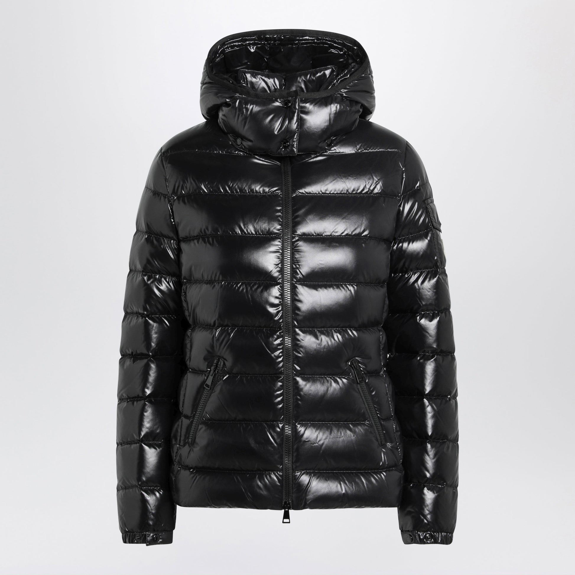 Moncler Black Bady Down Jacket In Nylon Laque Women MONCLER
