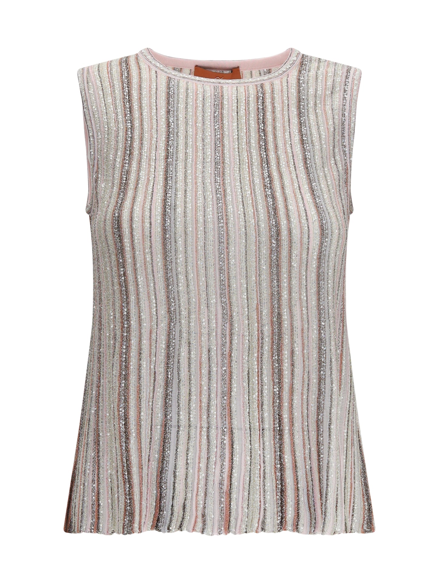 Missoni Women Sleeveless Ribbed Sequin Top MISSONI