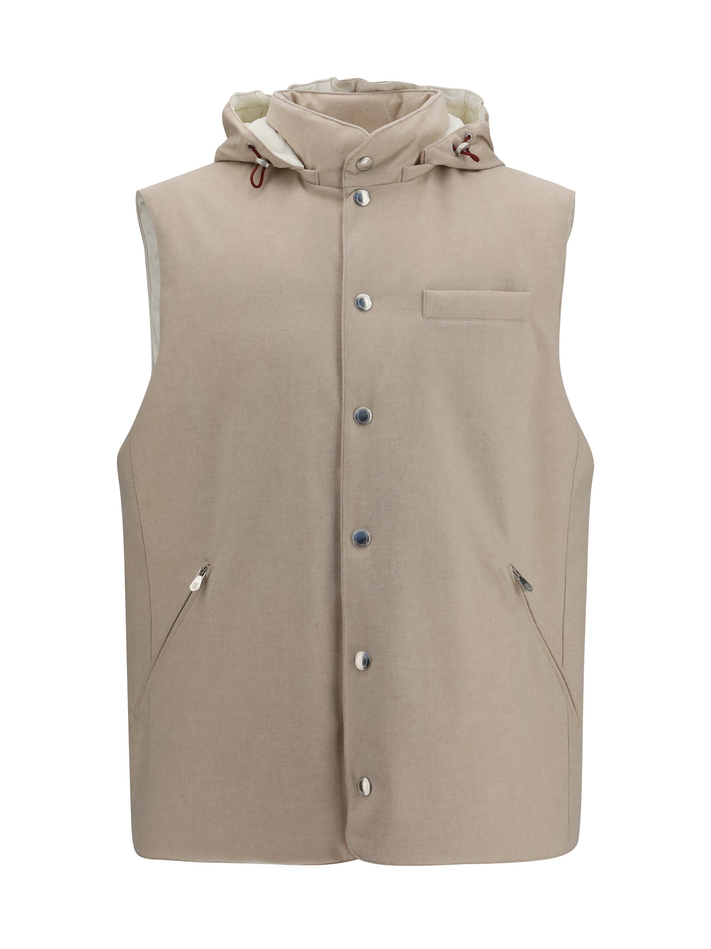 Brunello Cucinelli Men Wool Down Vest BRUNELLO CUCINELLI