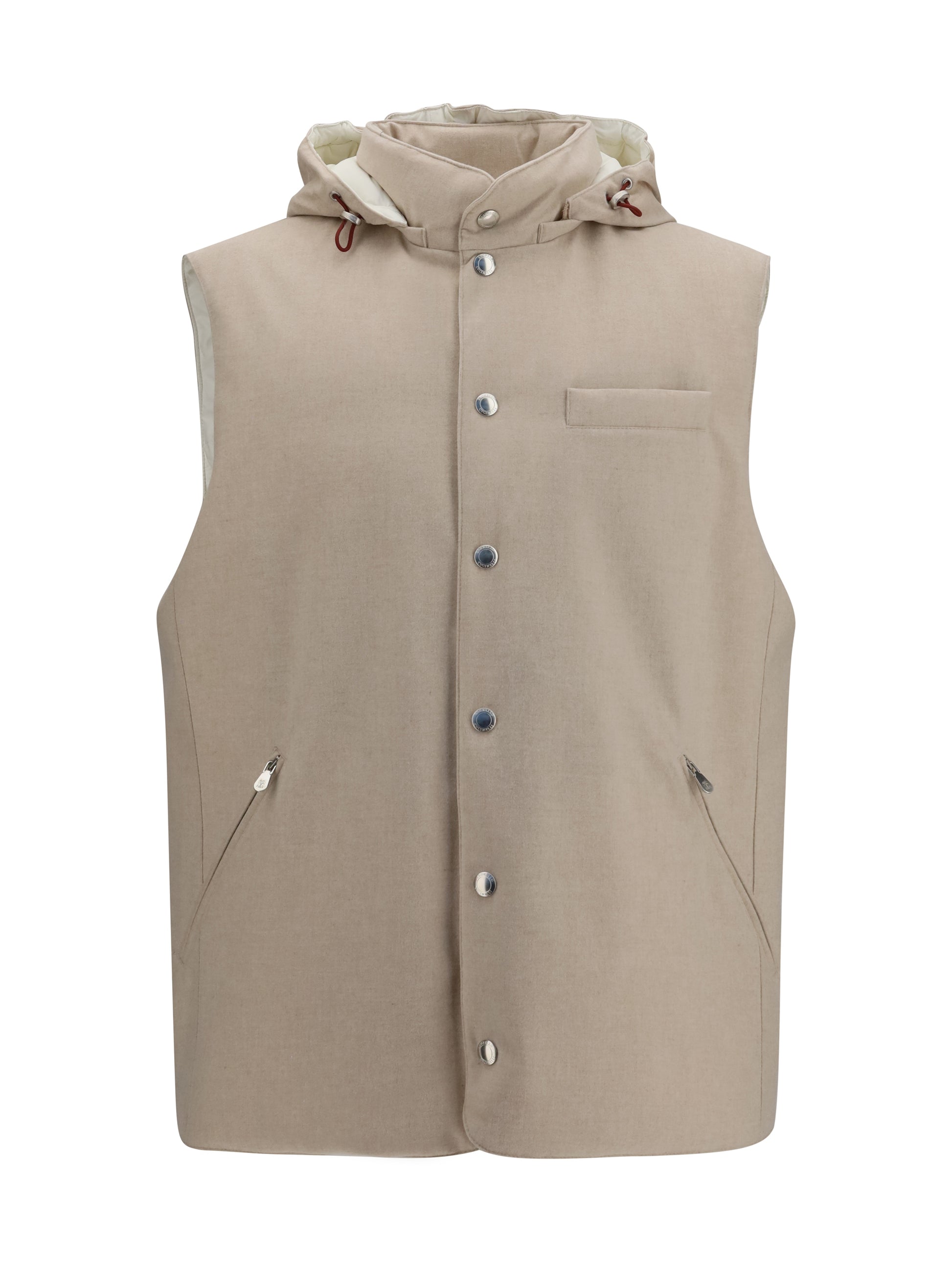 Brunello Cucinelli Men Wool Down Vest BRUNELLO CUCINELLI