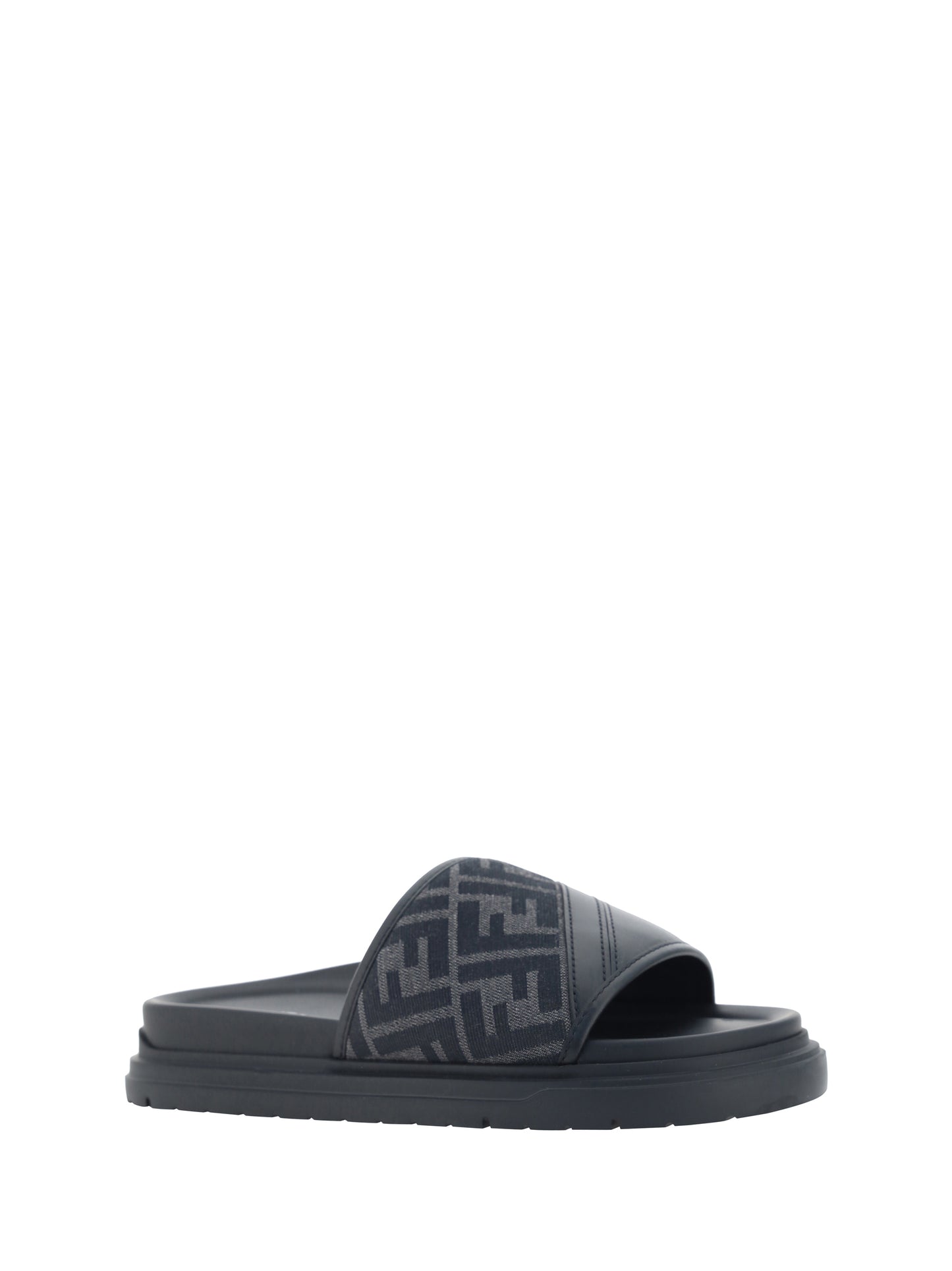 Fendi Men Slide Diagonal Sandals FENDI