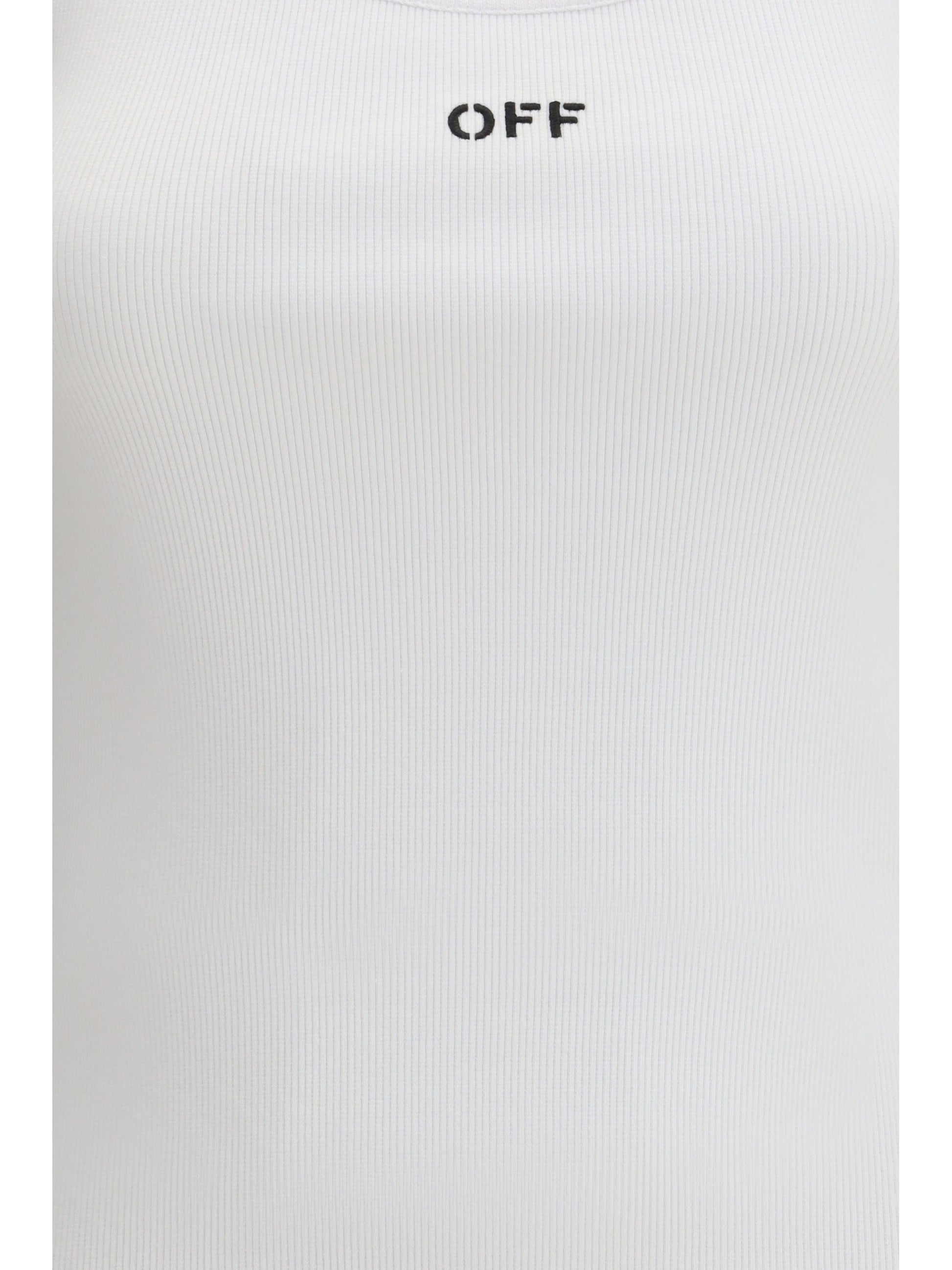 Off-White Women Off Stamp Rib Tank Top OFF-WHITE