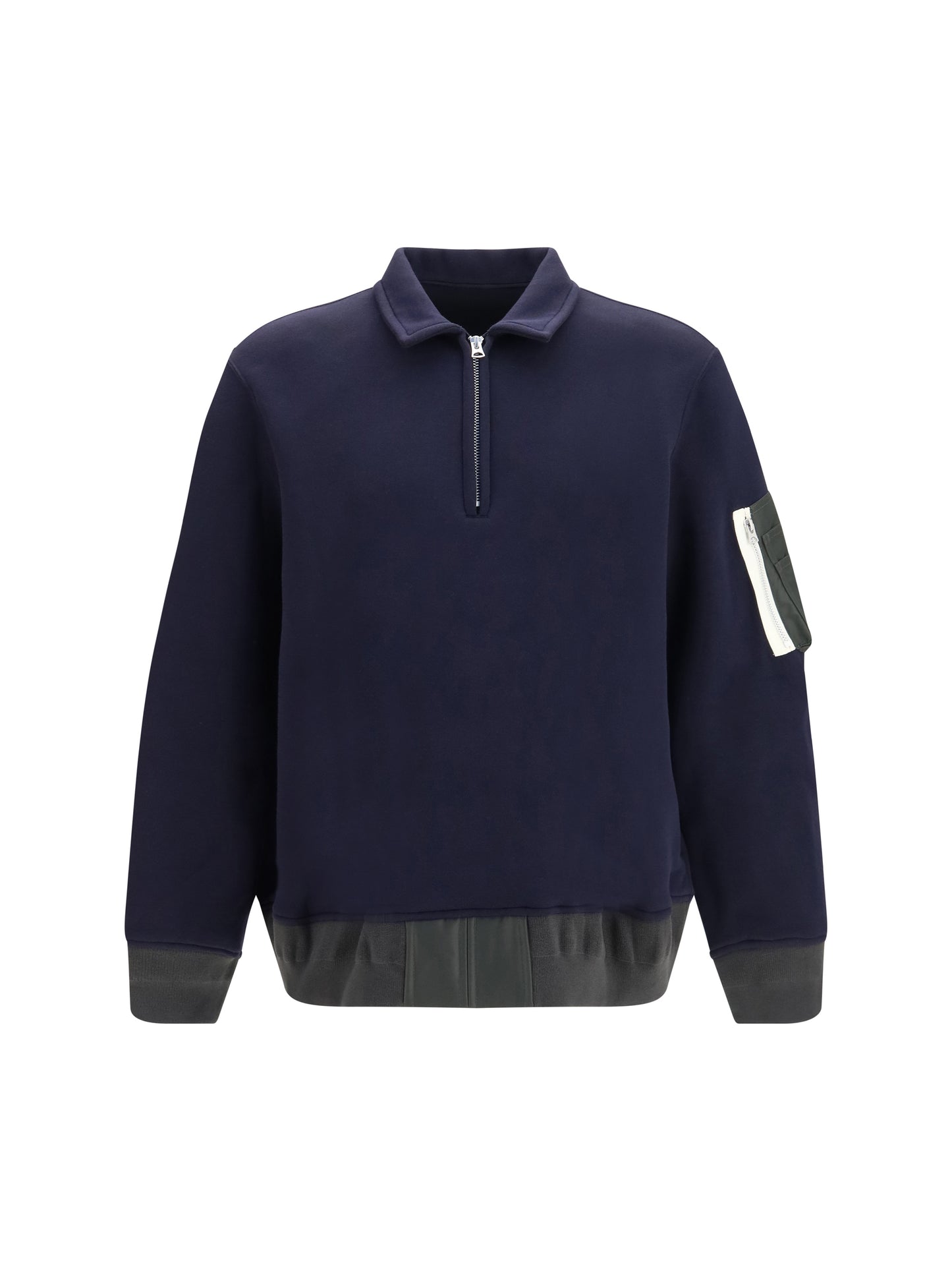 Sacai Men Terry Cloth Zip Polo SACAI