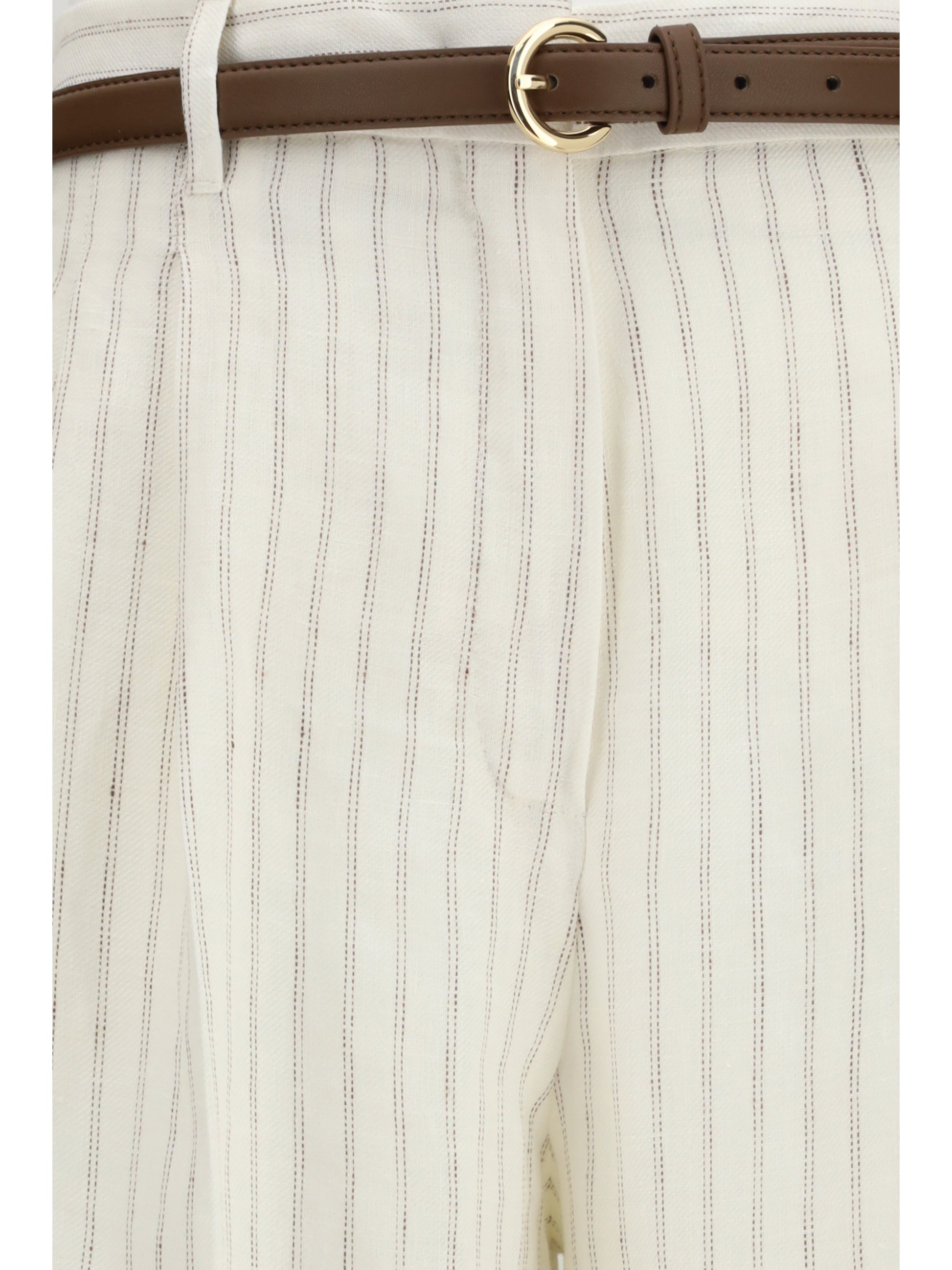 Max Mara Studio Women Linen Pants MAX MARA STUDIO