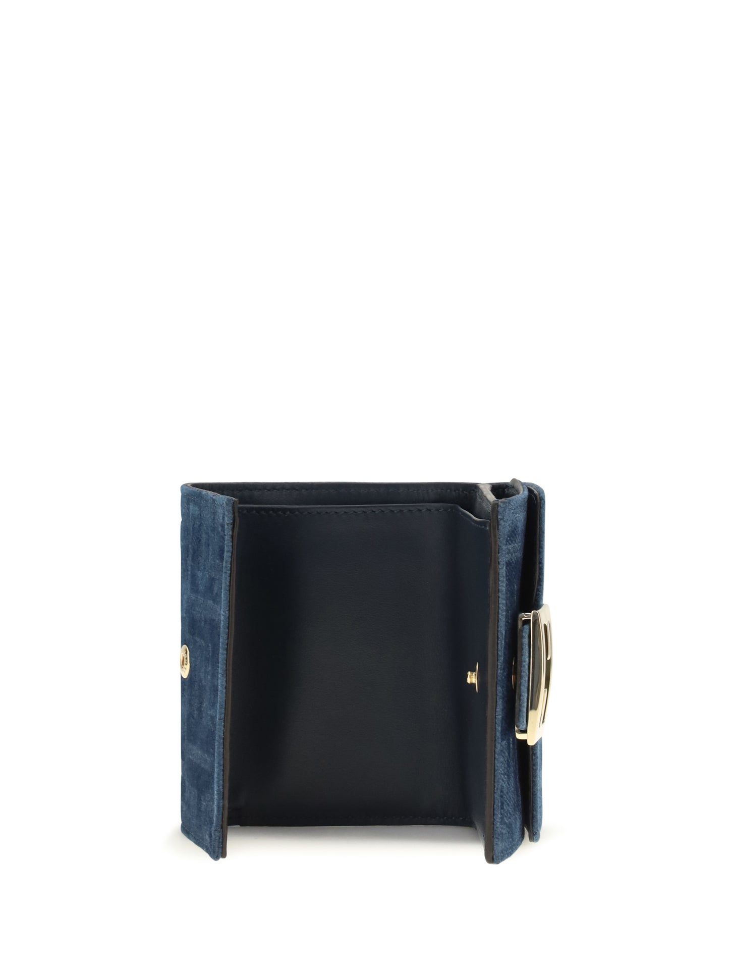 Fendi Women Trifold Wallet With Ff Monogram In Jacquard FENDI