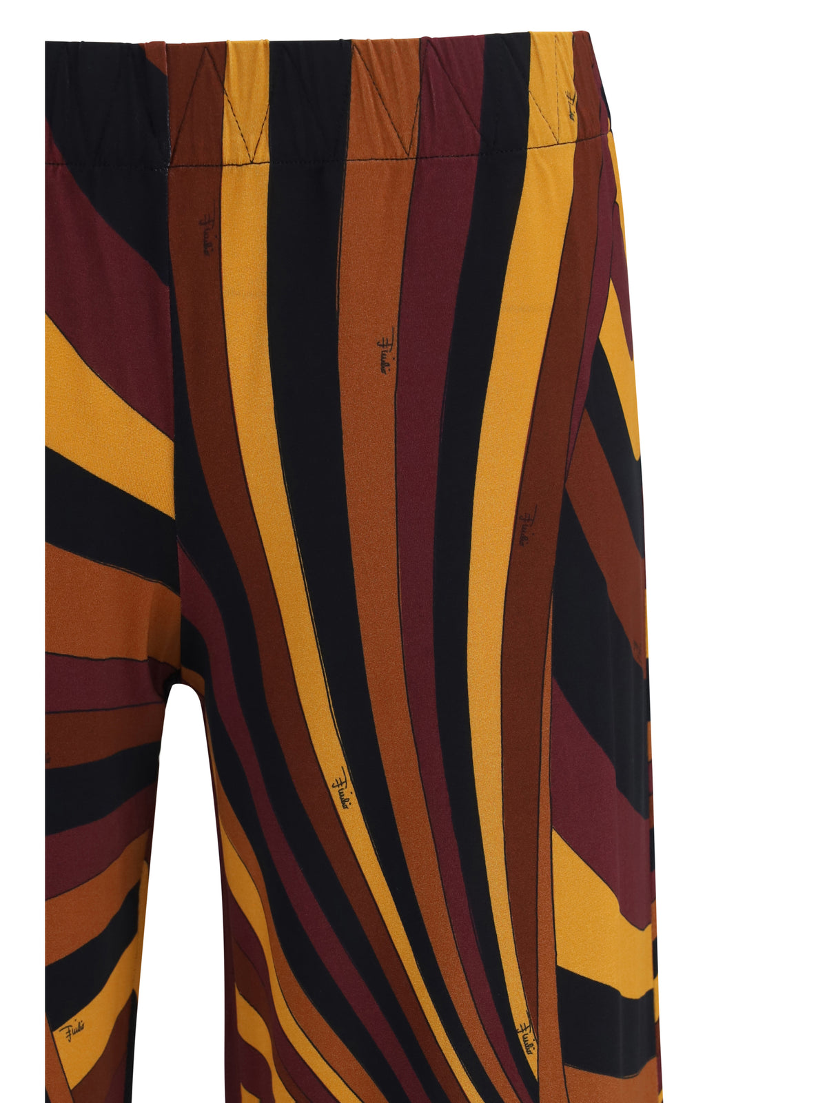 Pucci Women Satin Jersey Pants In Iride Print PUCCI