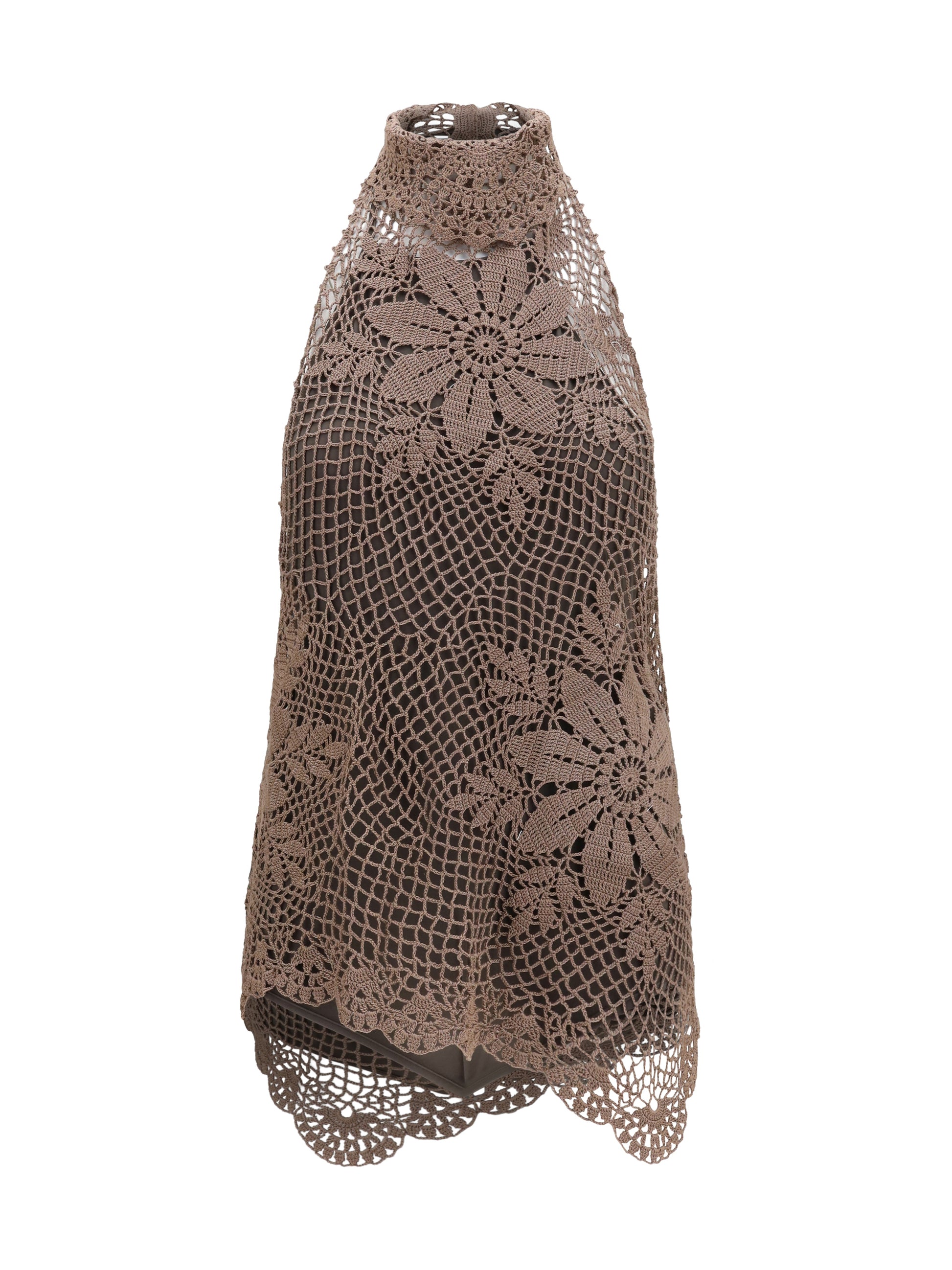 Magda Butrym Women Crochet Lace High-Neck Top MAGDA BUTRYM