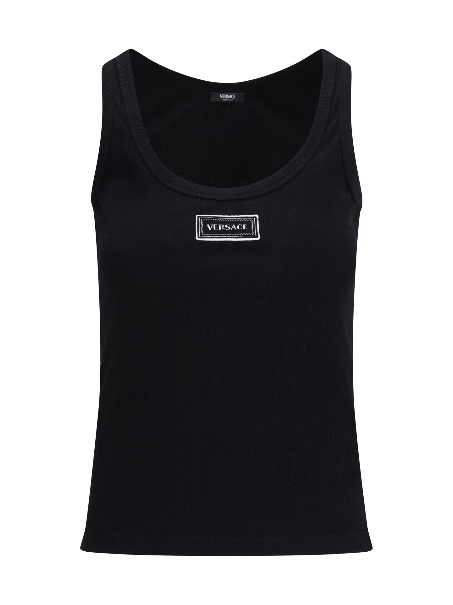 Versace Women Tank Top In Cotton Rib Stretch VERSACE