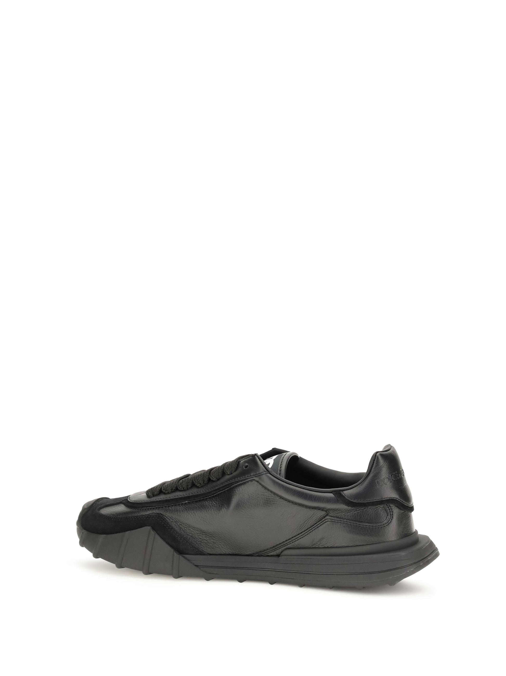 Dolce & Gabbana Men Athletic Fabric And Leather Sneakers DOLCE & GABBANA