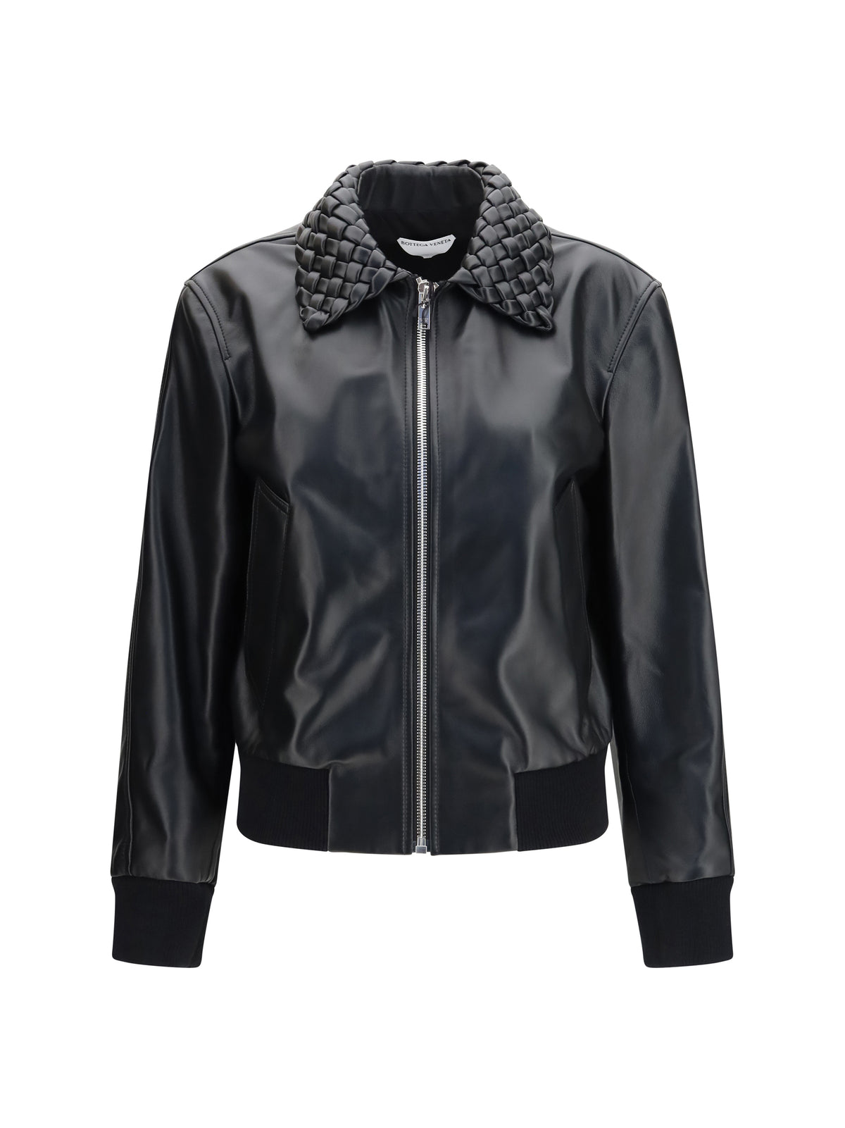 Bottega Veneta Women Glossy Leather Padded Jacket BOTTEGA VENETA