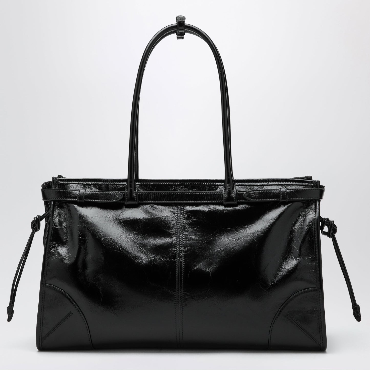 Prada Large Prada Bonnie Bag In Black Leather Women PRADA