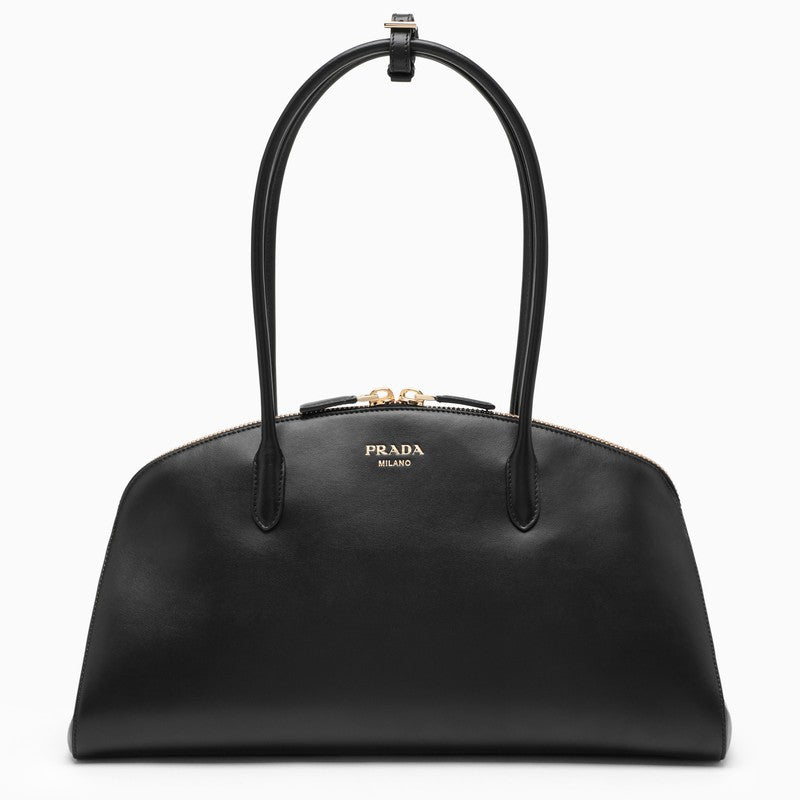 Prada Black Leather Handbag Women PRADA