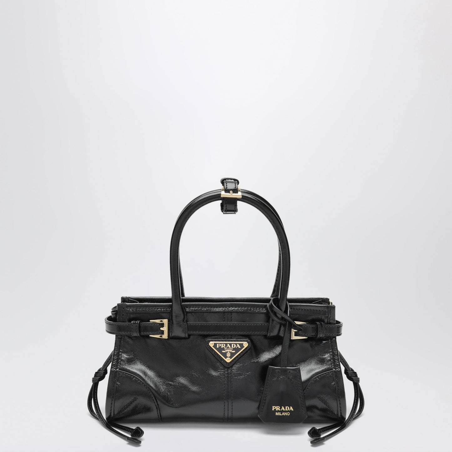 Prada Bonnie Mini Black Calf Leather Handbag Women PRADA