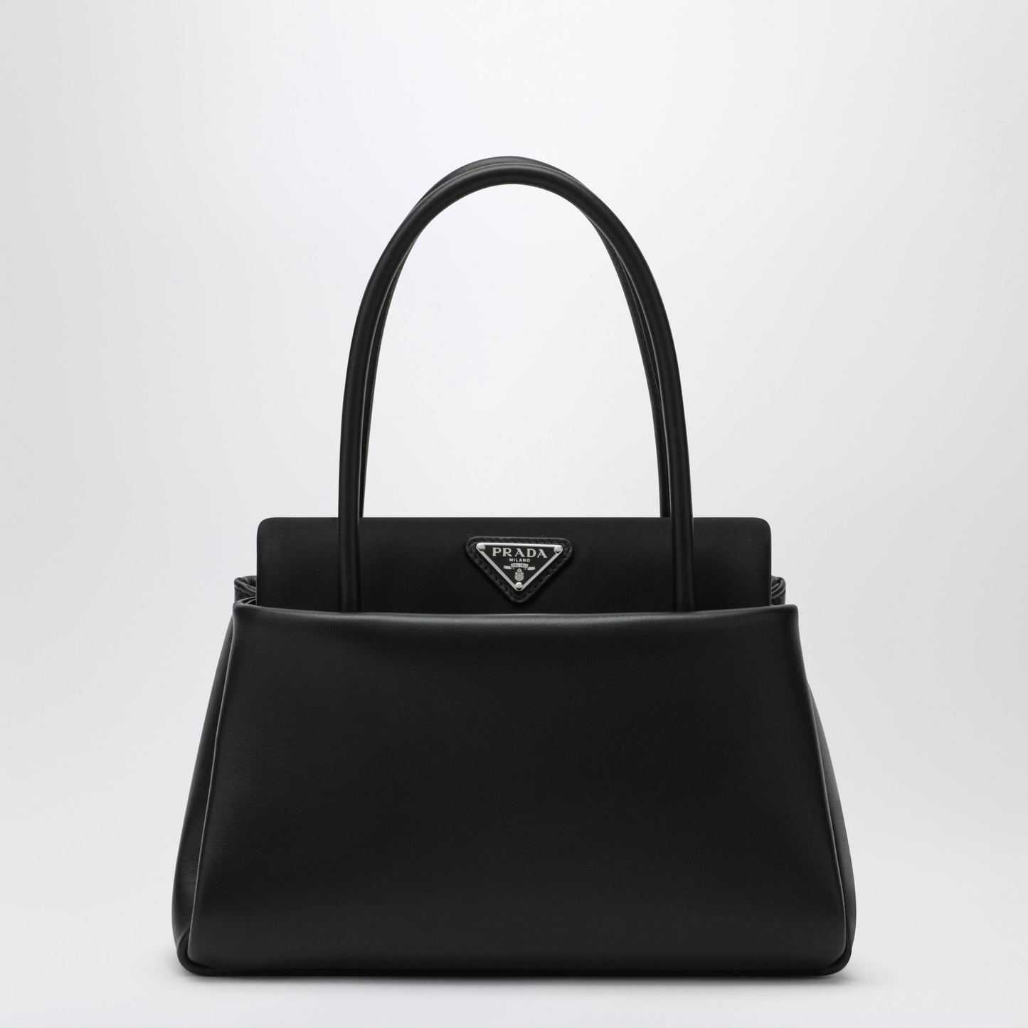 Prada Black Medium Passage Bag In Leather And Re-Nylon Women PRADA