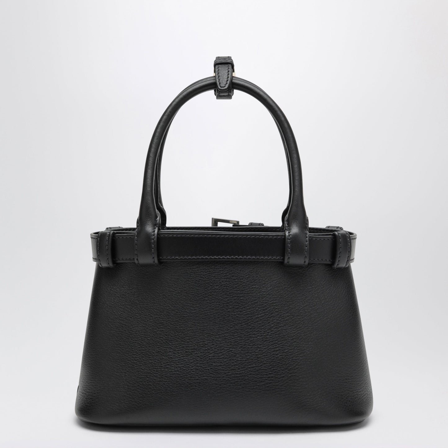 Prada Small Buckle Bag In Black Leather With Belt Detail Women PRADA
