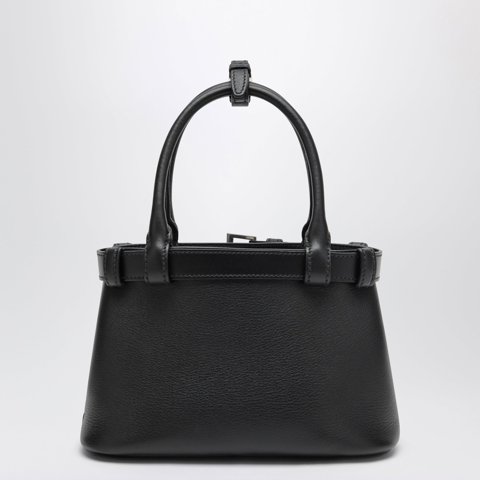 Prada Small Buckle Bag In Black Leather With Belt Detail Women PRADA