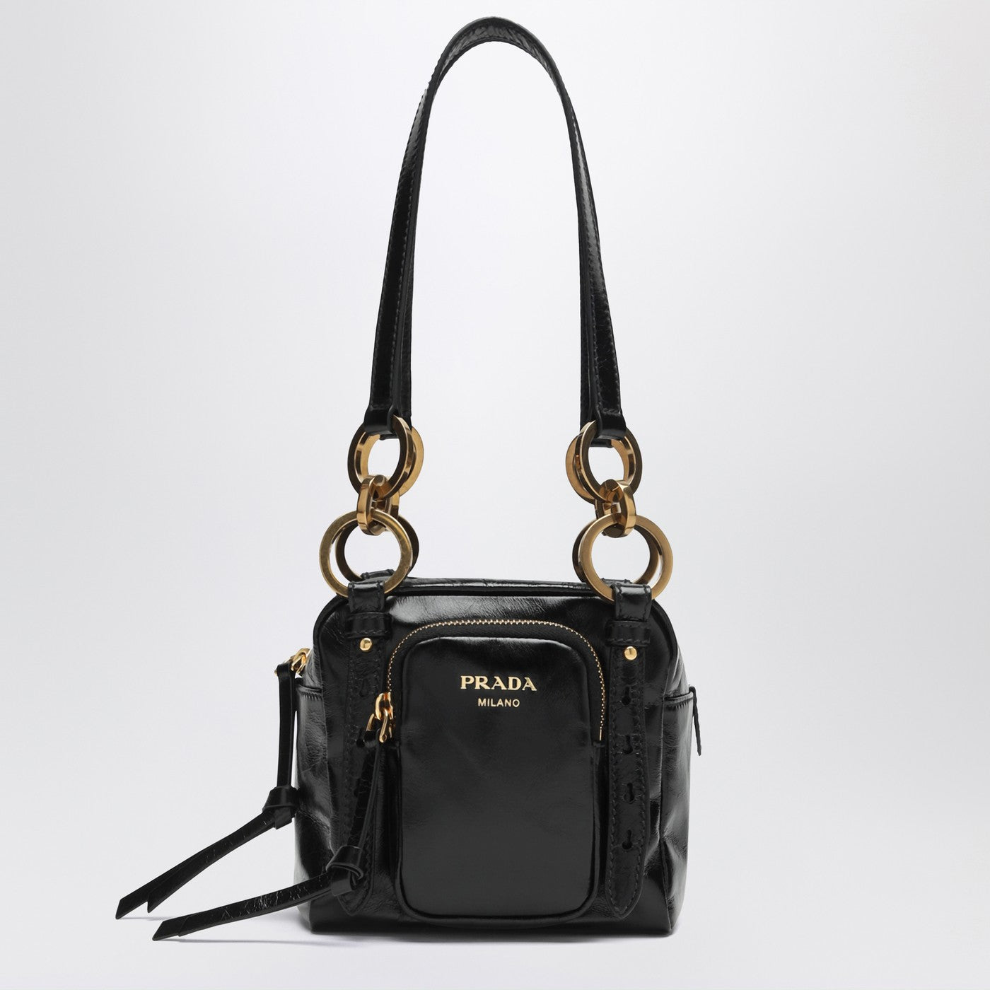 Prada Mini Dangle Handbag Black Women PRADA