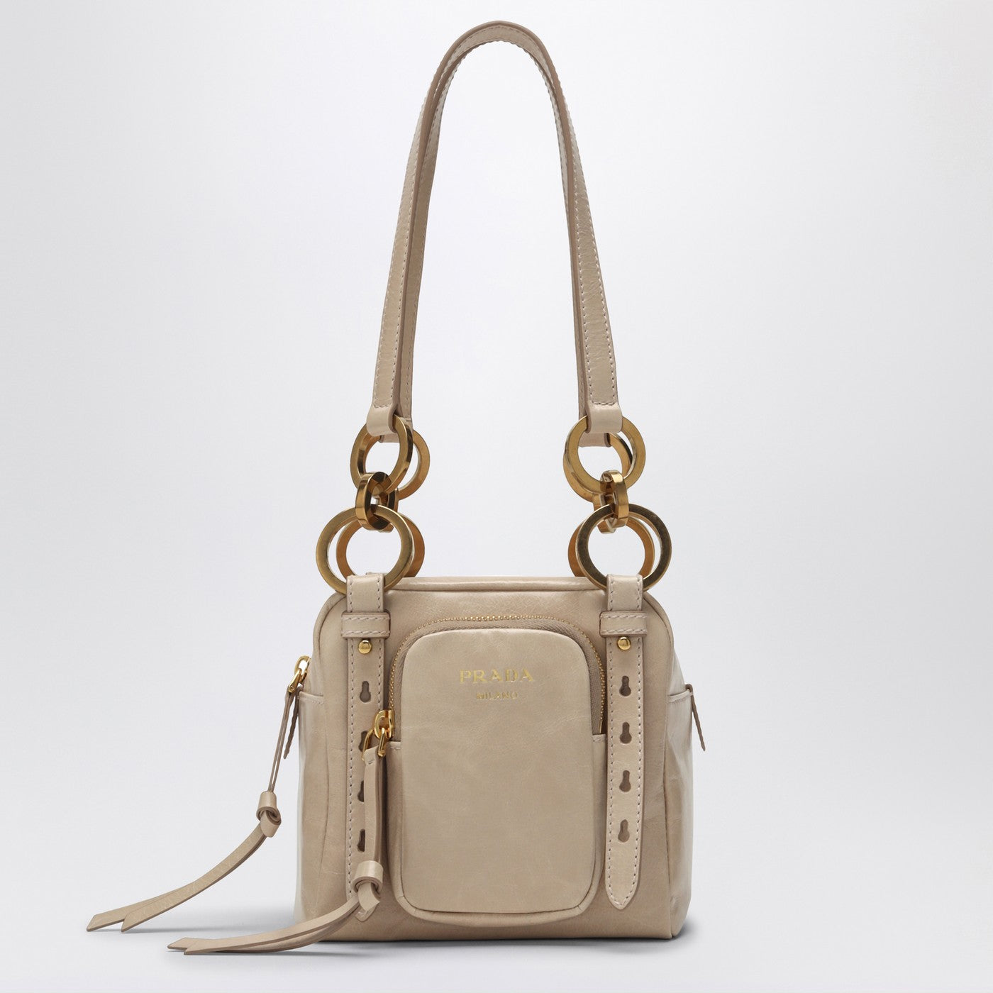 Prada Mini Dangle Handbag Powder Pink Women PRADA