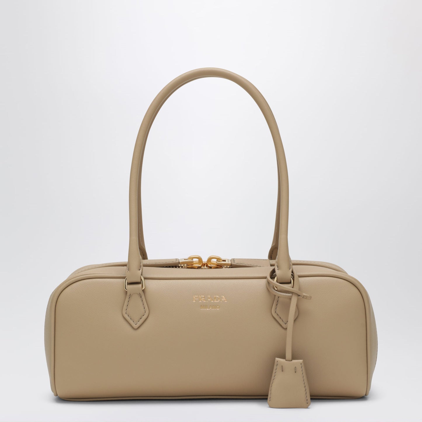 Prada Shoulder Bag In Sand Leather Women PRADA