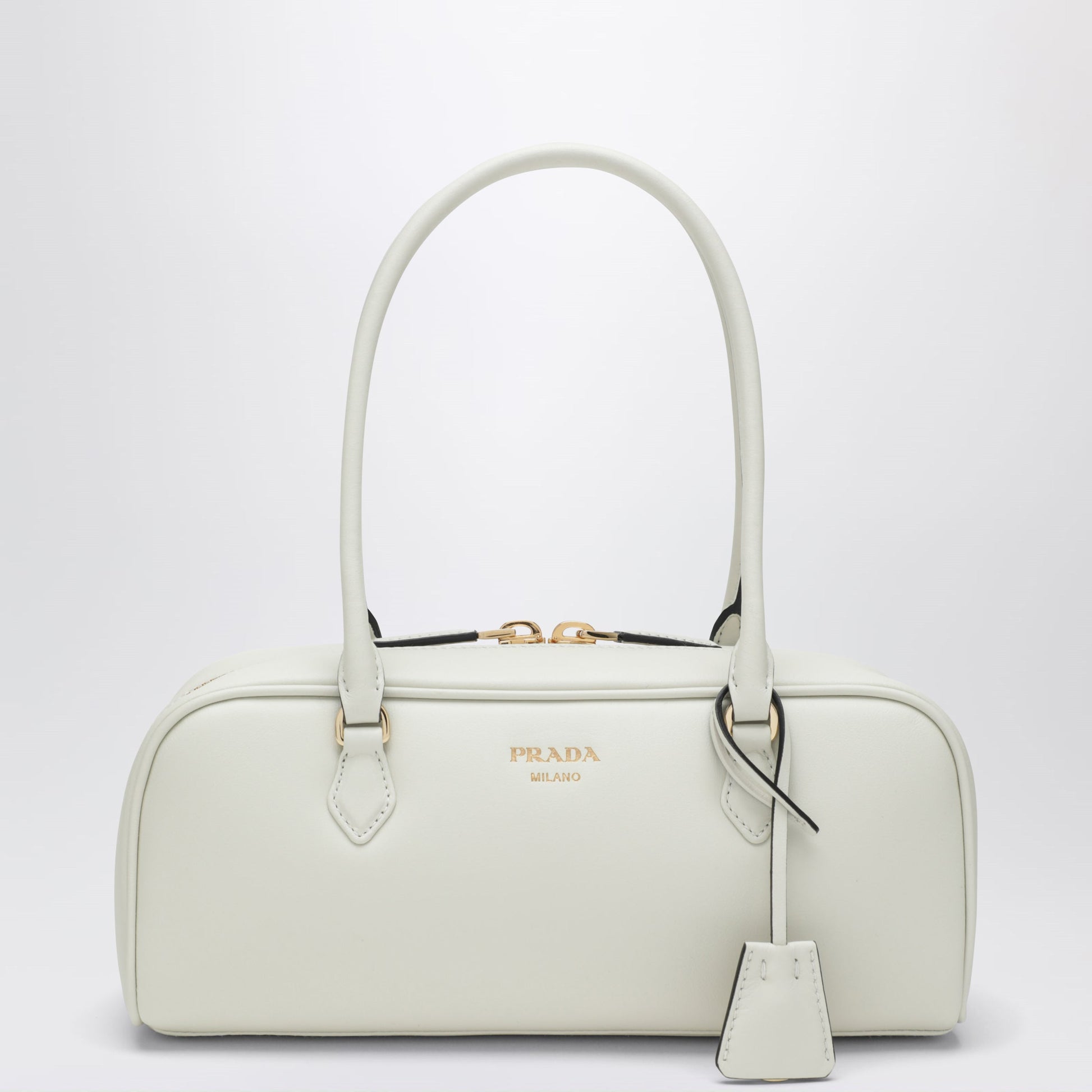 Prada Shoulder Bag In White Leather Women PRADA