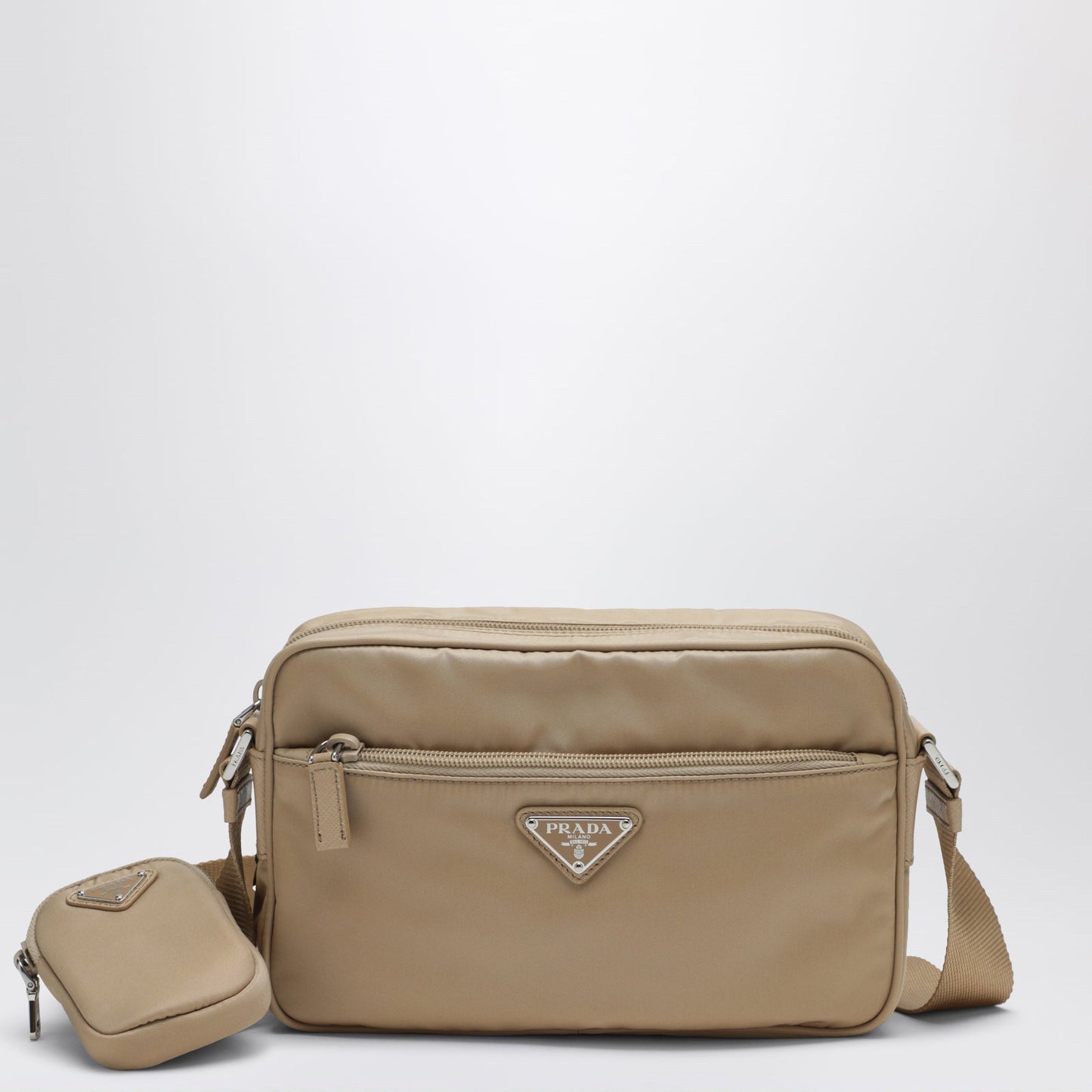 Prada Crossbody Bag In Camel Re-Nylon Women PRADA
