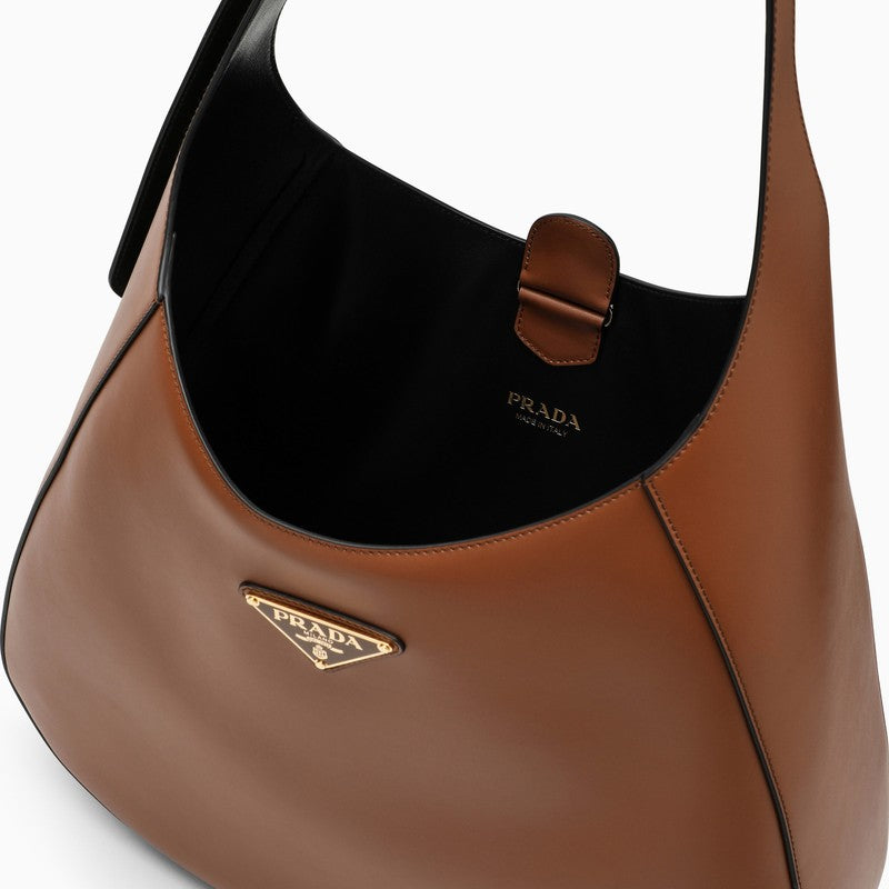 Prada Large Leather Shoulder Bag Women