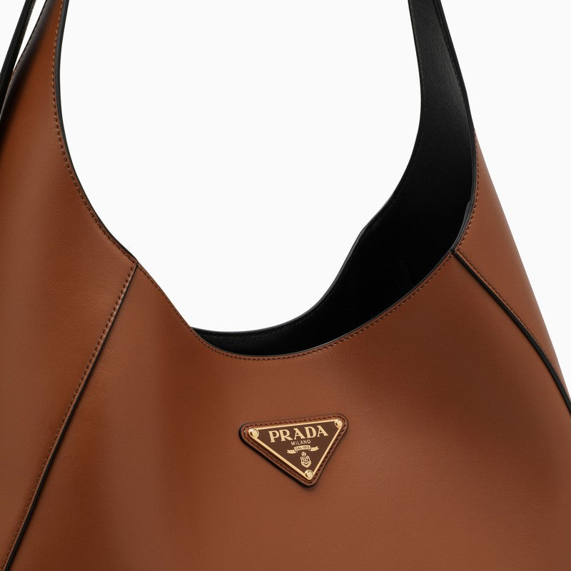 Prada Large Leather Shoulder Bag Women