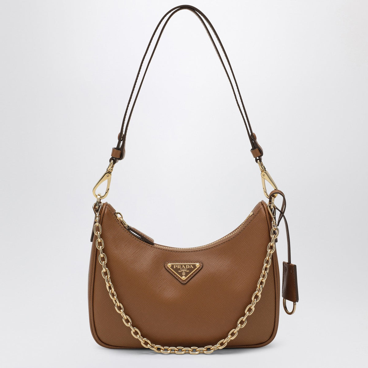 Prada Caramel Prada Re-Edition Mini Bag In Saffiano Leather Women PRADA