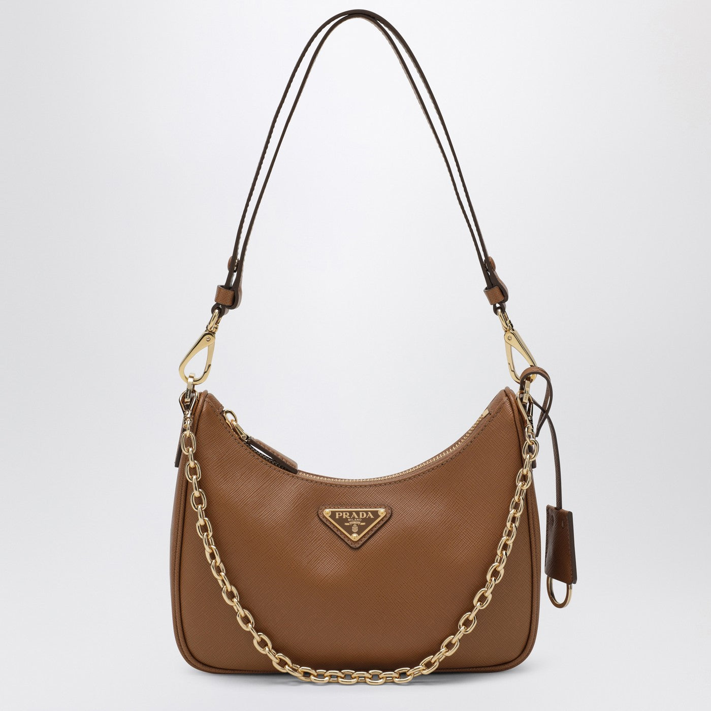 Prada Caramel Prada Re-Edition Mini Bag In Saffiano Leather Women PRADA