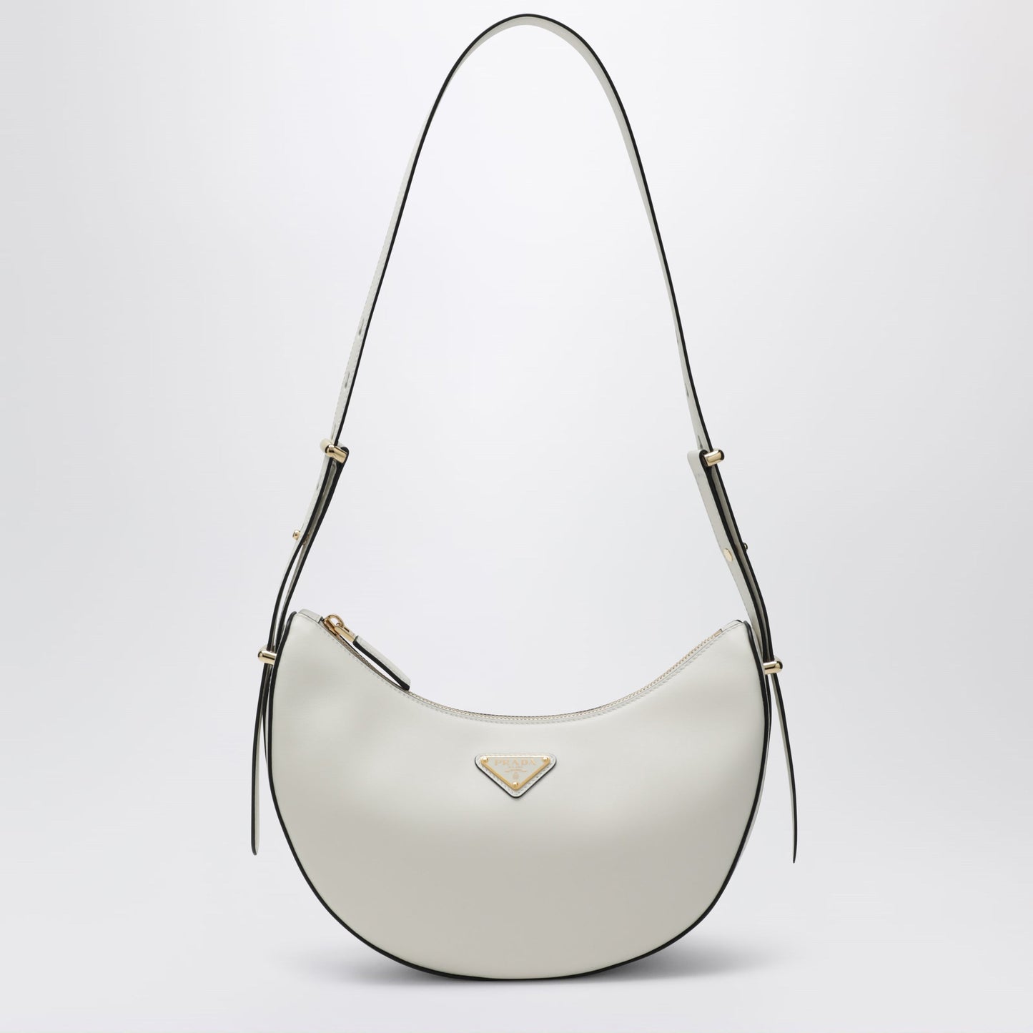 Prada Prada Arque Medium Shoulder Bag In White Leather Women PRADA