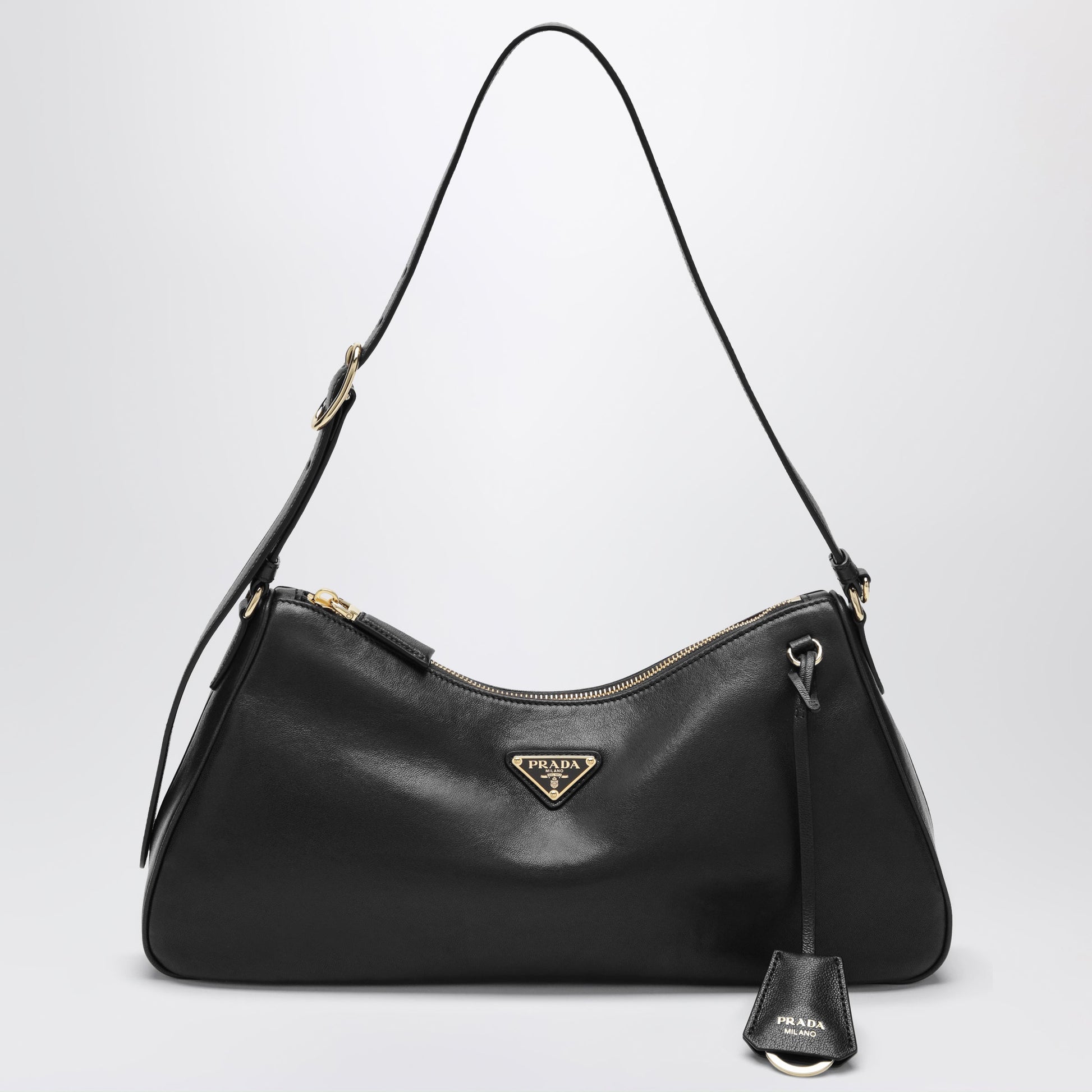 Prada Aimee Shoulder Bag In Black Nappa Leather Women PRADA